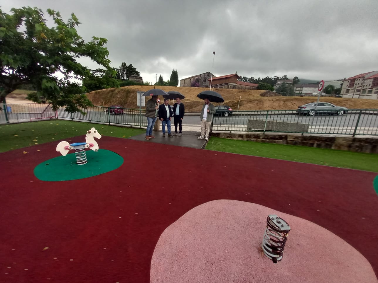 Parque infantil de San Antoniño, en Barro