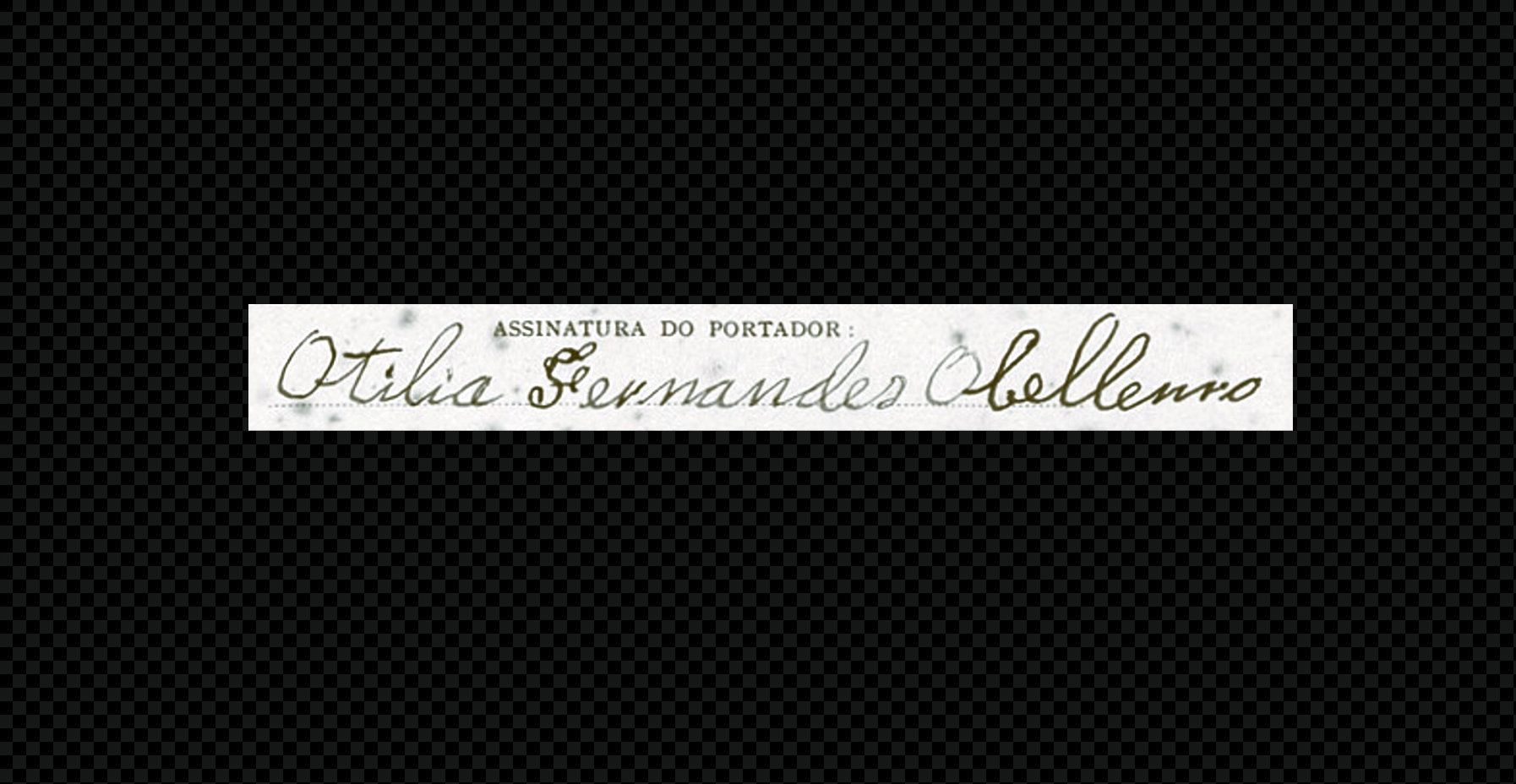 Sinatura de Otilia Fernández Ovelleiro.