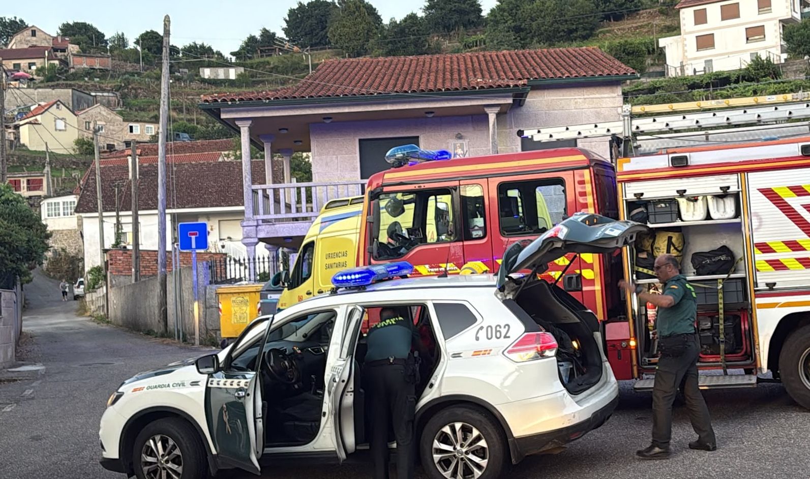 Operativo de emergencia por la caída de un hombre en las pozas de Aranza