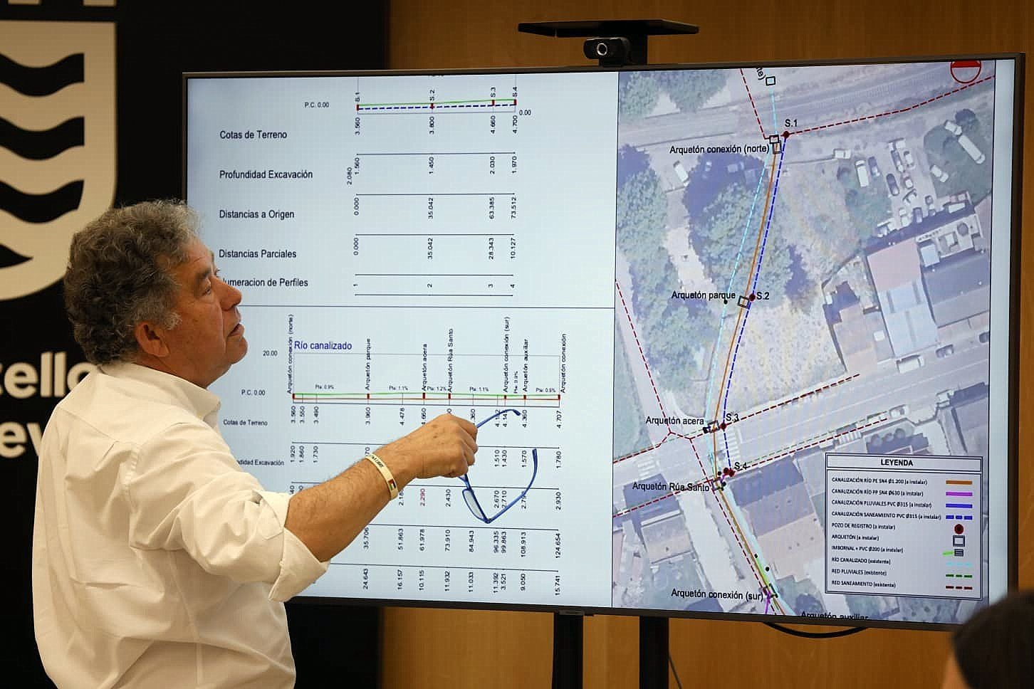 Miguel Anxo Fernández Lores explicaba el proyecto para Rúa do Santo