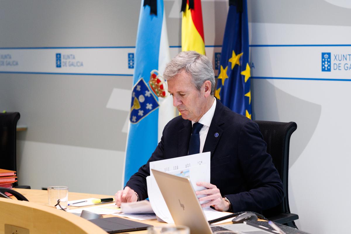 Alfonso Rueda, presidente de la Xunta