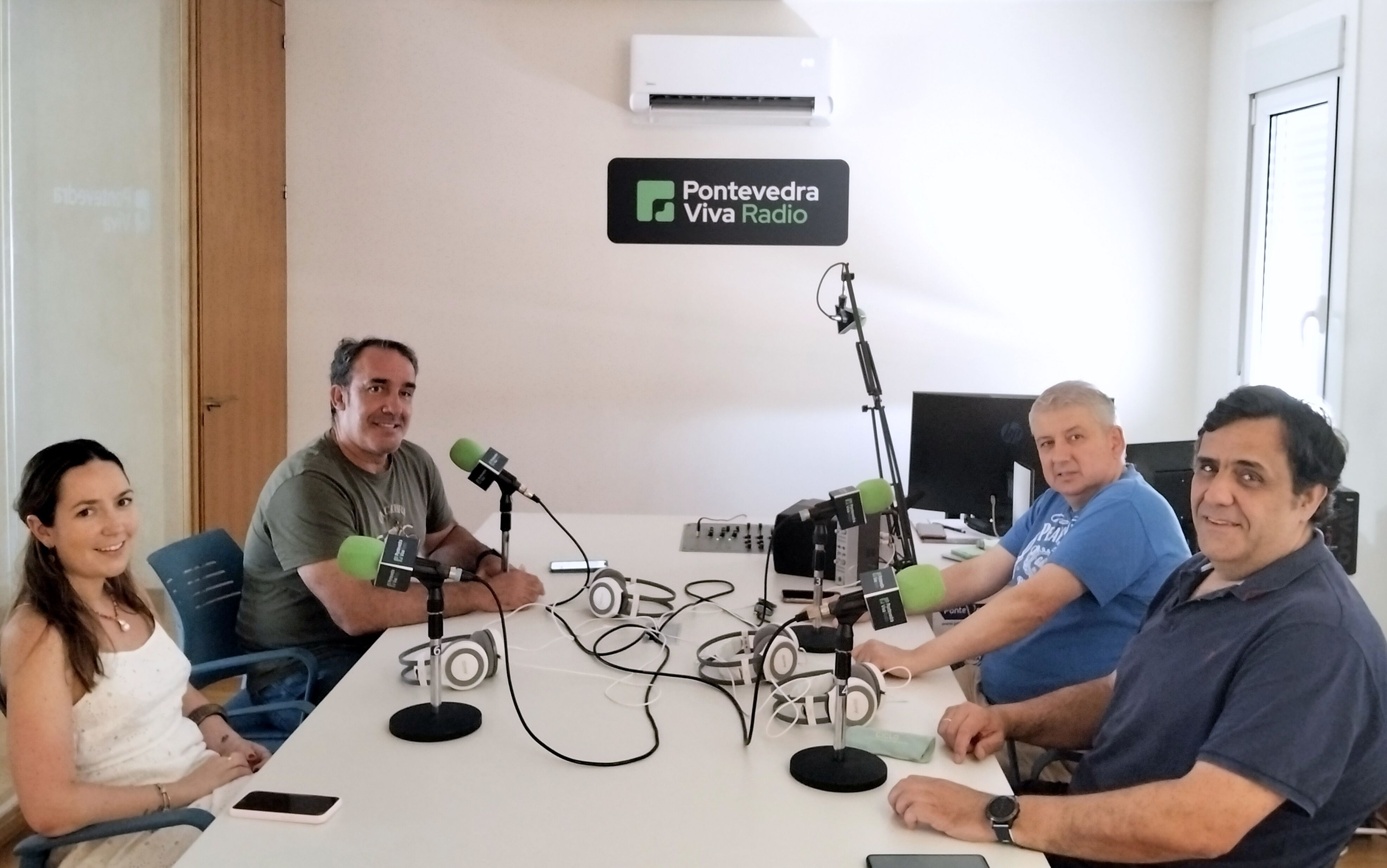 Paula Losada, Juan Riveiro, Raúl Martínez e Alejando Calvo nas 'Conversas na Ferrería'