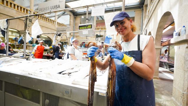 Empieza la campaña de pulpo y nécora en el mercado de Pontevedra