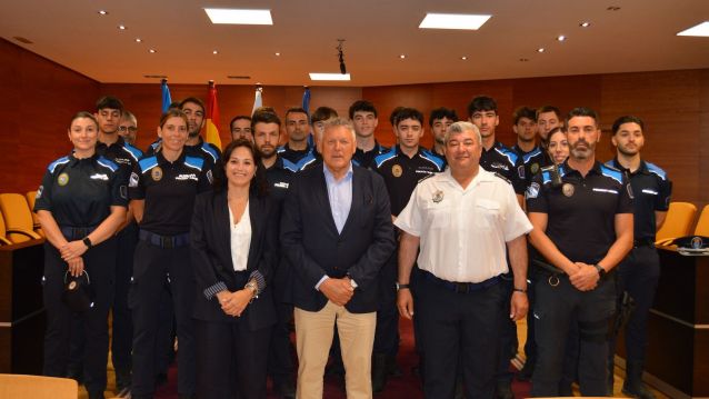 Recepción a los auxiliares para la Policía Local de Sanxenxo Recepción a los auxiliares para la Policía Local de Sanxenxo