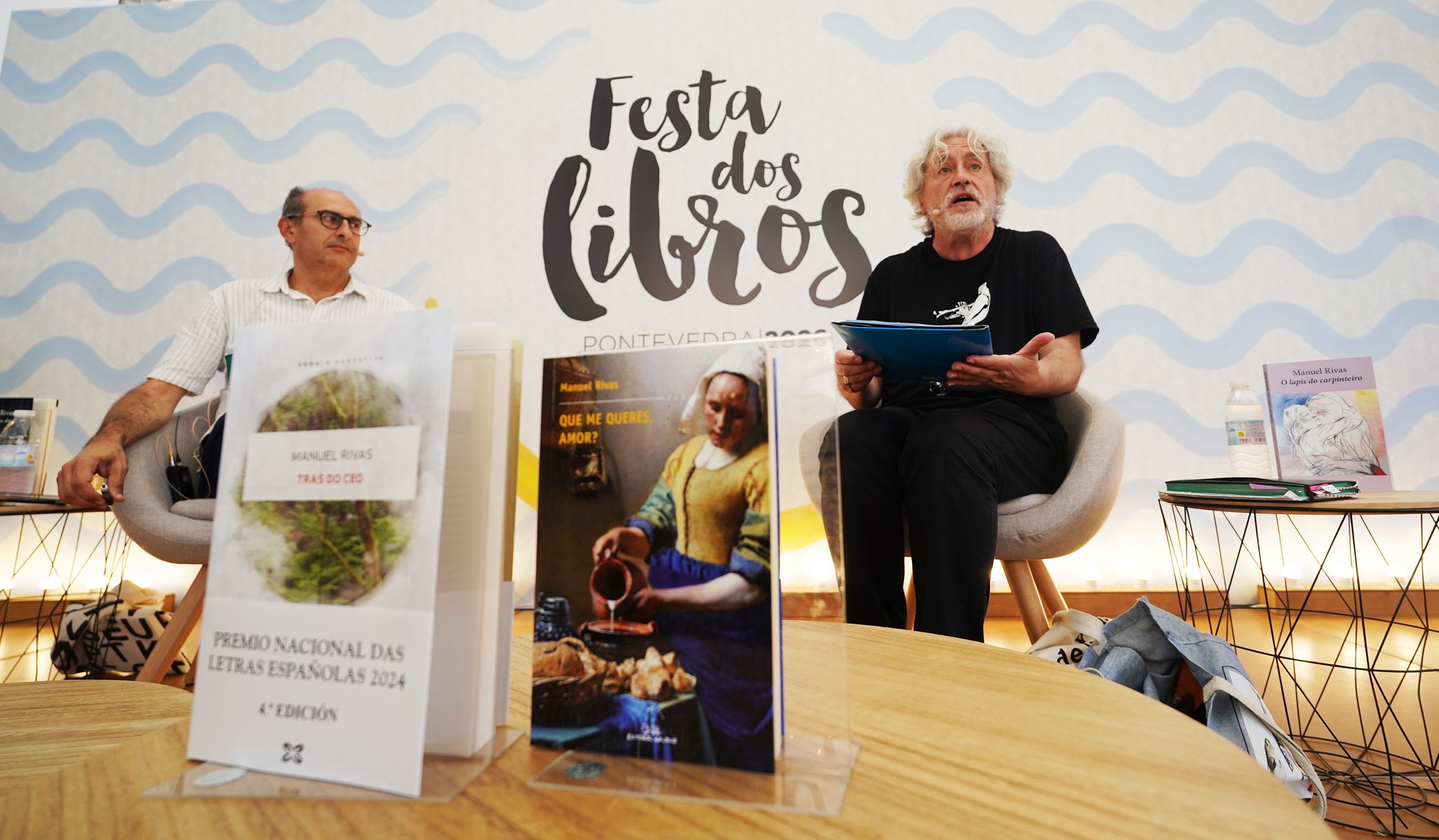 Homenaje a Manuel Rivas en la Festa dos Libros