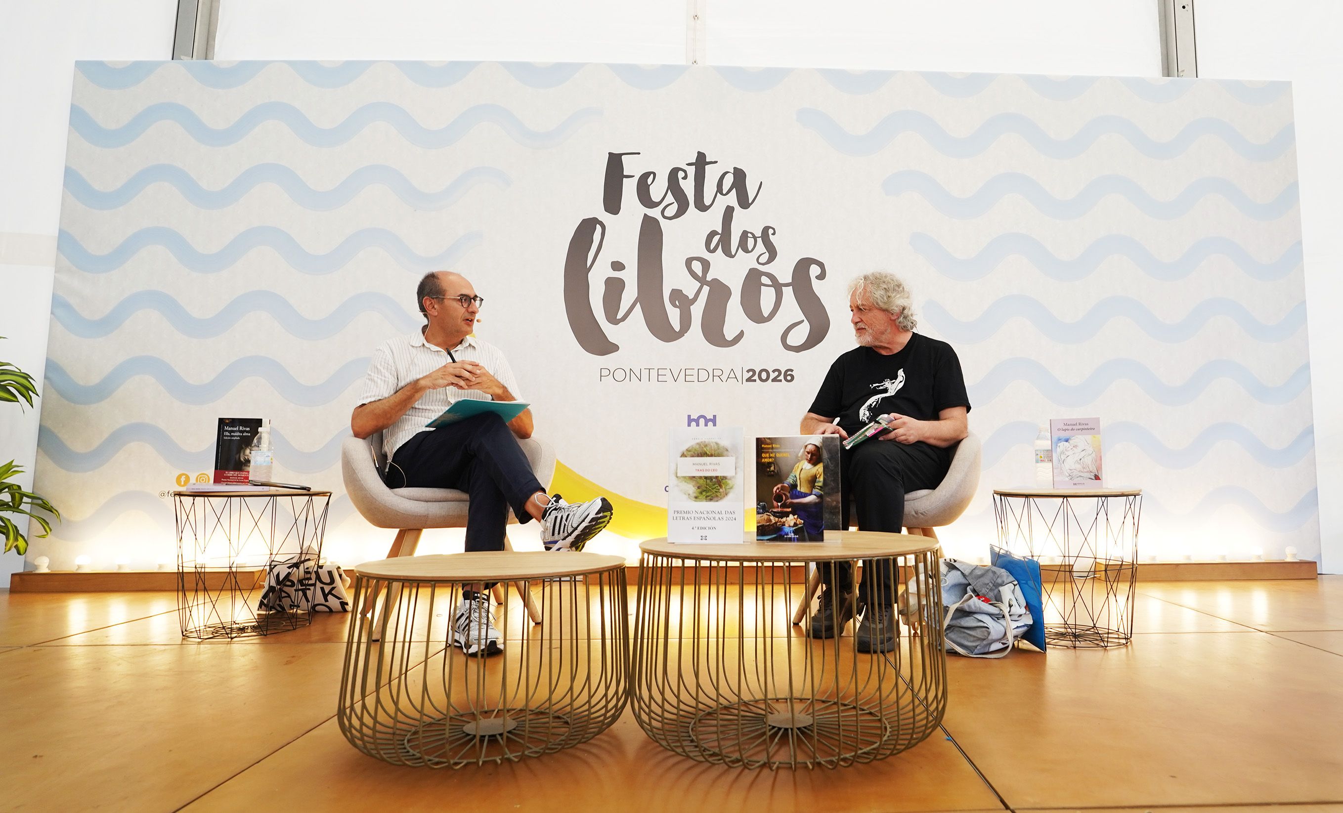 Homenaje a Manuel Rivas en la Festa dos Libros