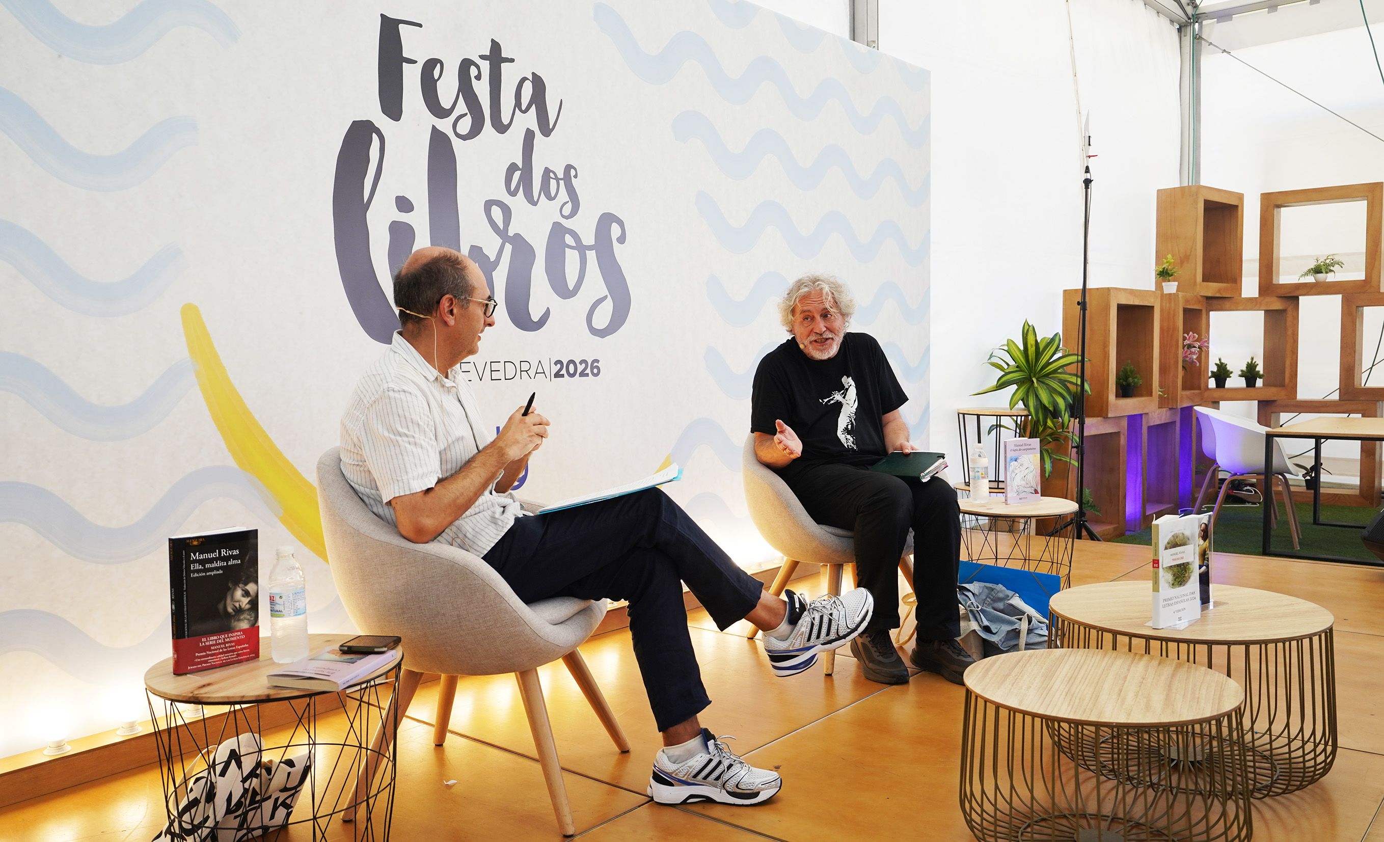 Homenaje a Manuel Rivas en la Festa dos Libros