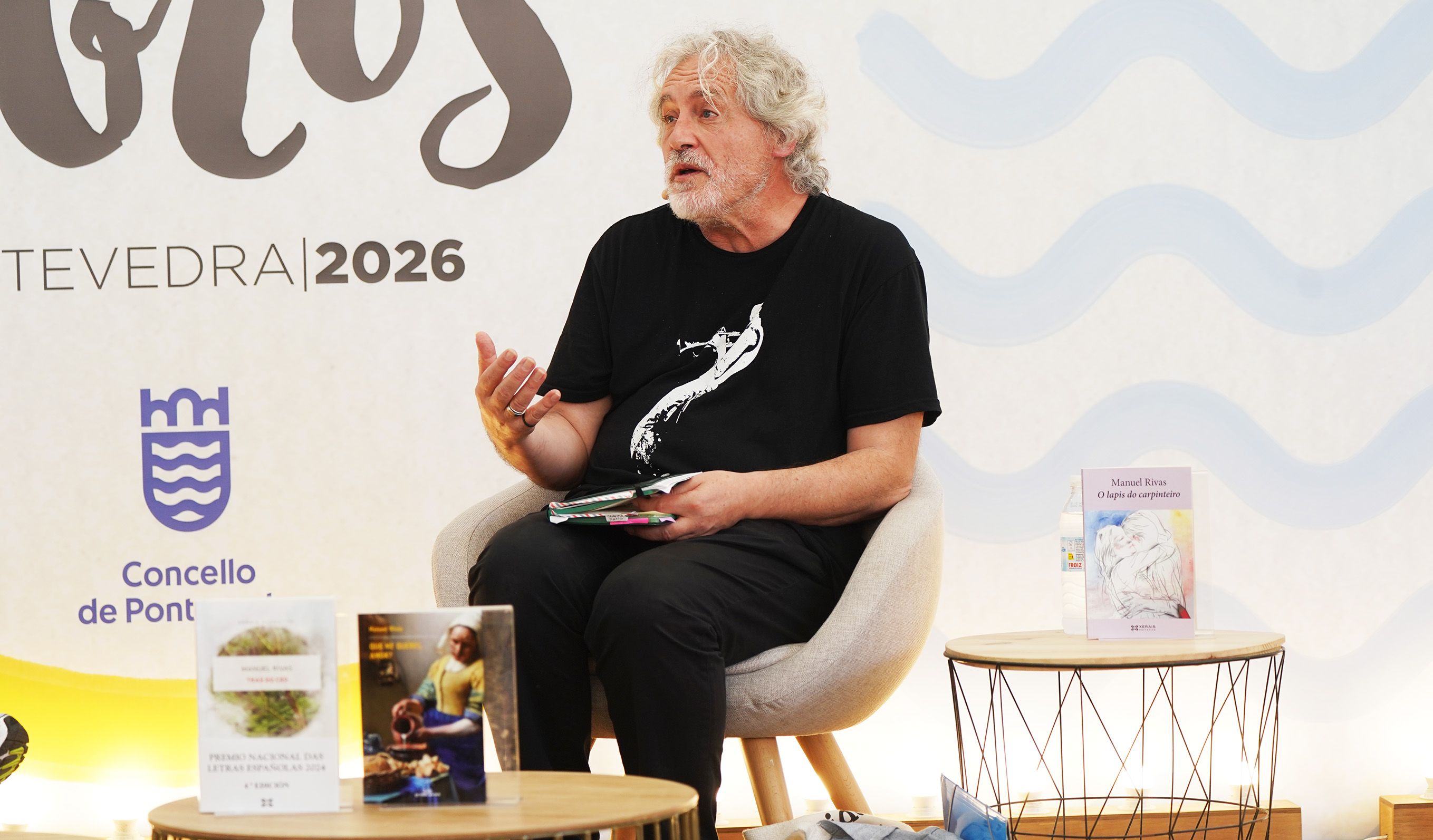 Homenaje a Manuel Rivas en la Festa dos Libros