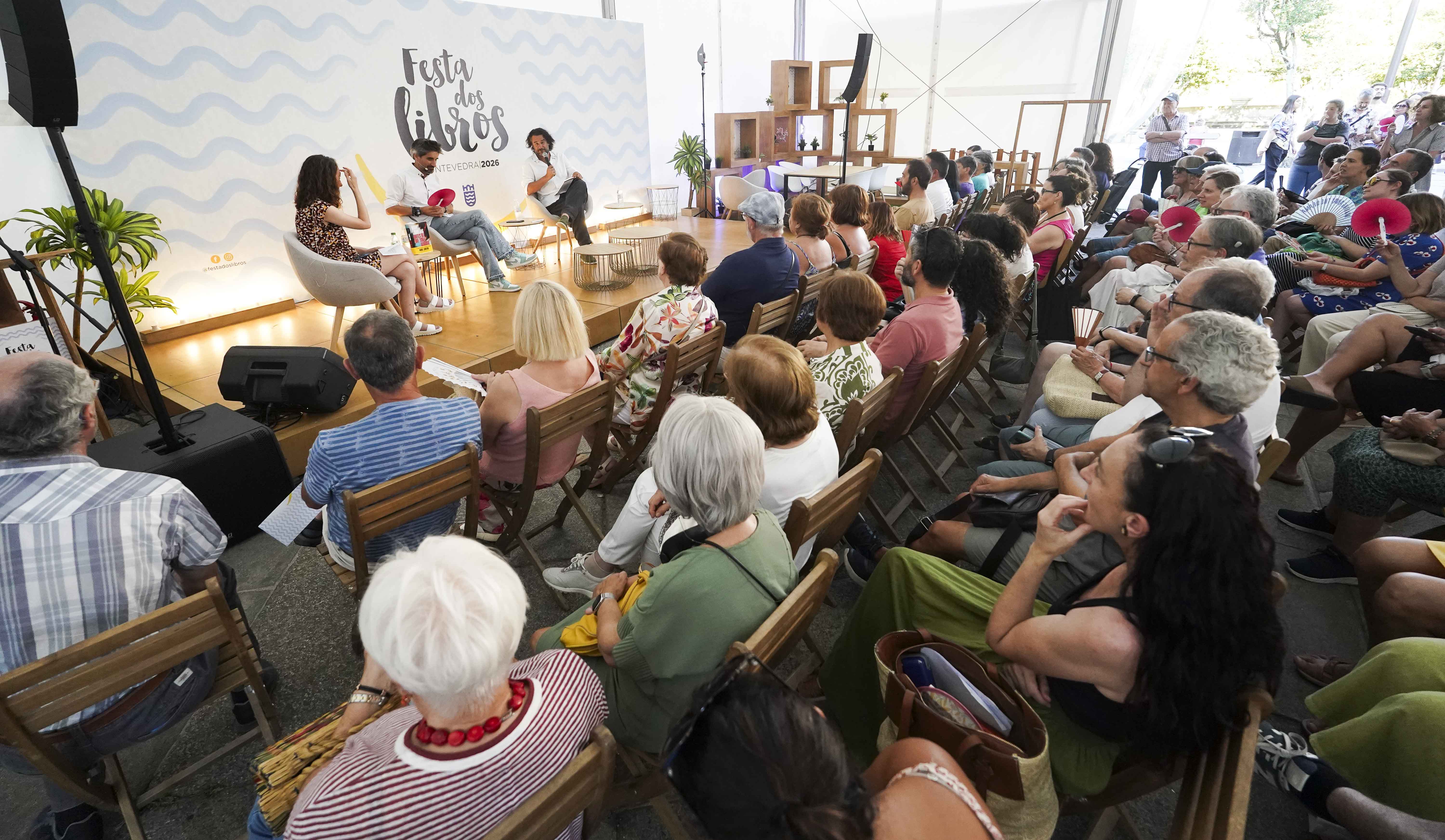Manuel Jabois y Manuel Loureiro en la Festa dos Libros