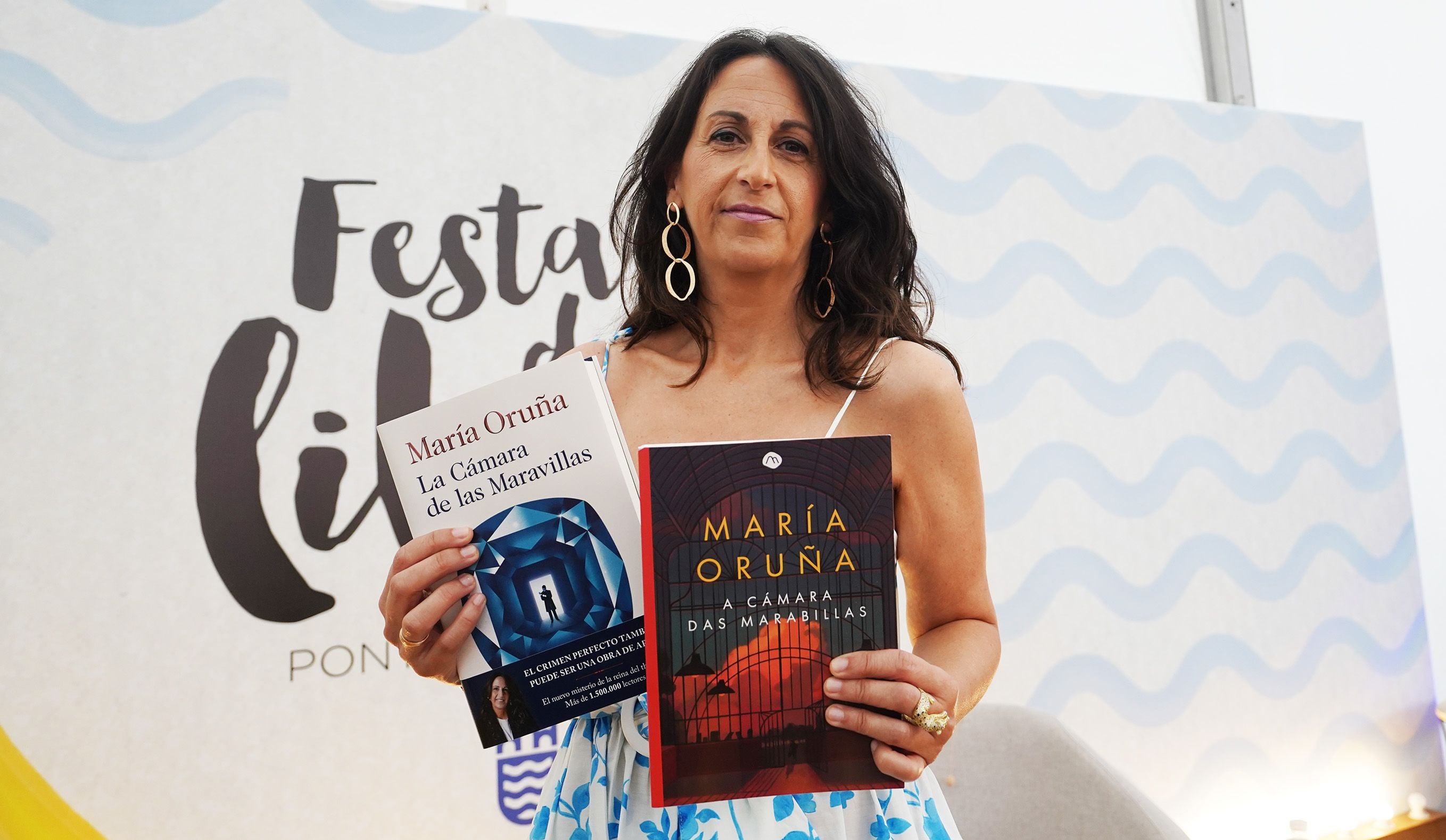 María Oruña, en la Festa dos Libros de Pontevedra María Oruña, en la Festa dos Libros de Pontevedra