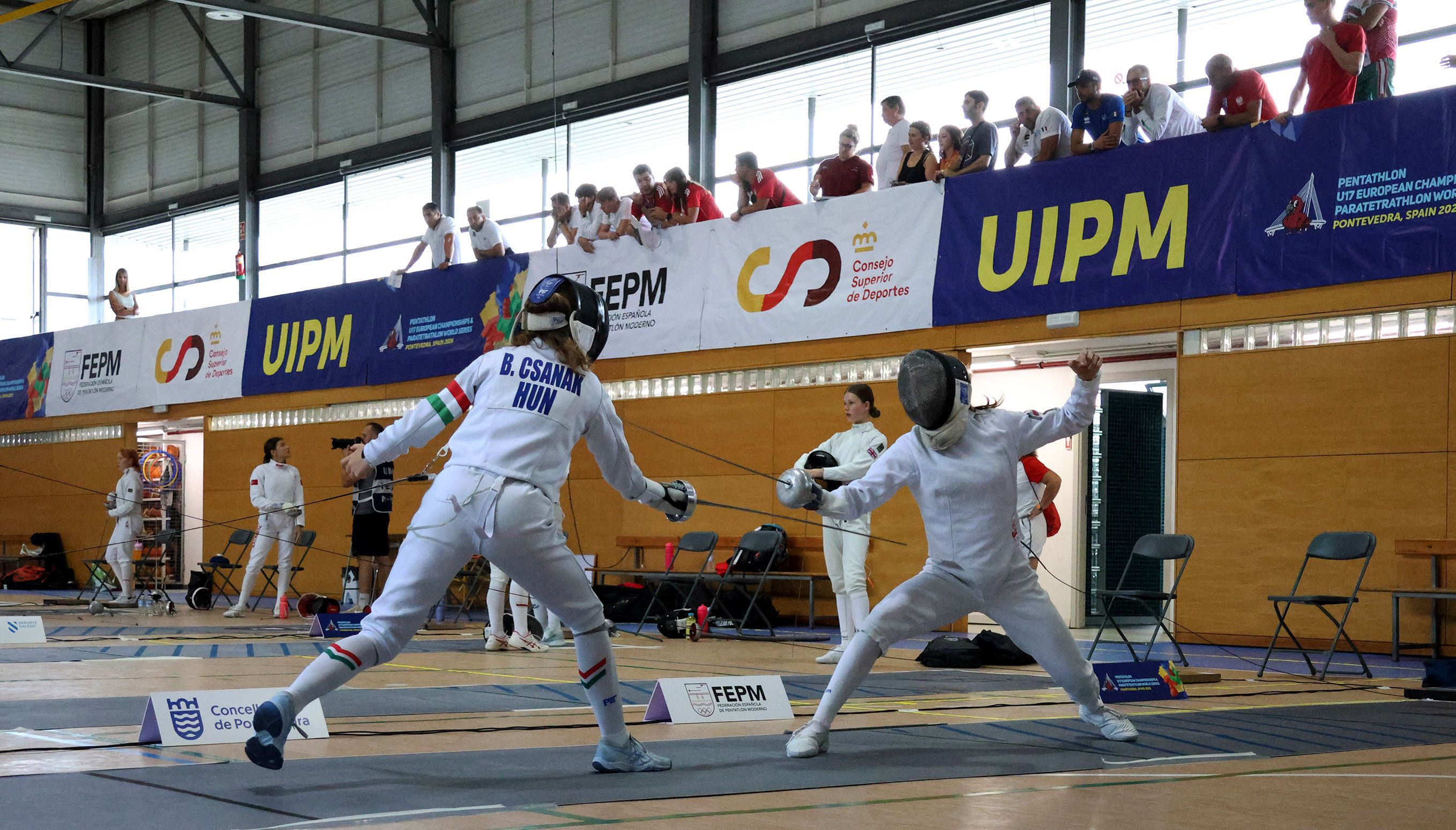 Primeira xornada do Campionato de Europa U17 de pentatlón moderno Primeira xornada do Campionato de Europa U17 de pentatlón moderno