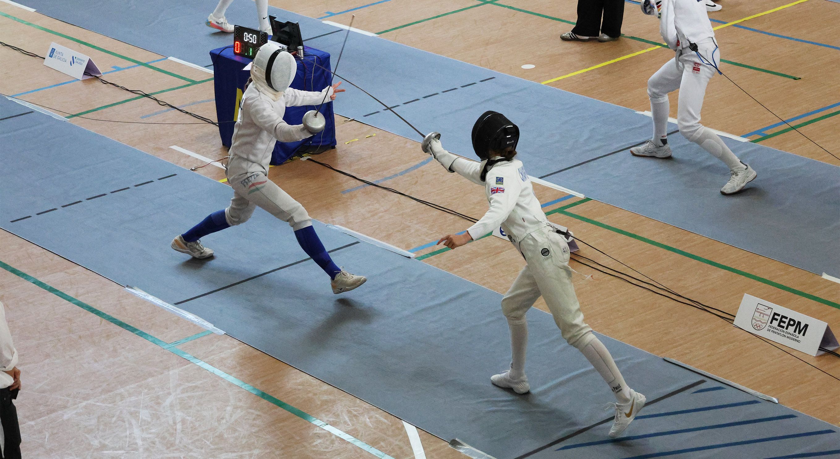 Primeira xornada do Campionato de Europa U17 de pentatlón moderno Primeira xornada do Campionato de Europa U17 de pentatlón moderno