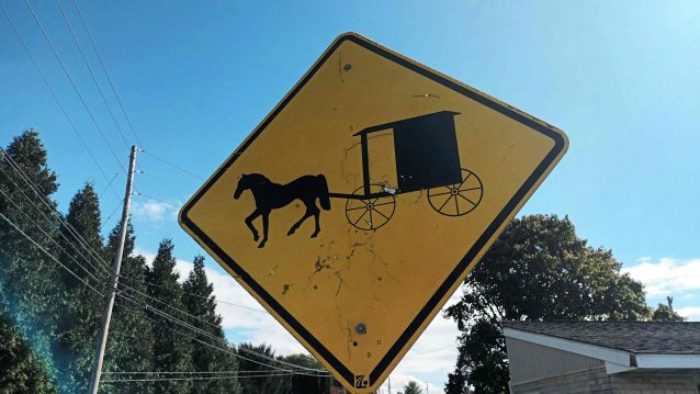 Sinal de advertencia da presenza de buggies na estrada Sinal de advertencia da presenza de buggies na estrada