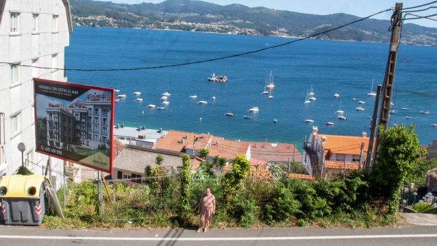 Zona de construcción de las nuevas vivendas en Raxó