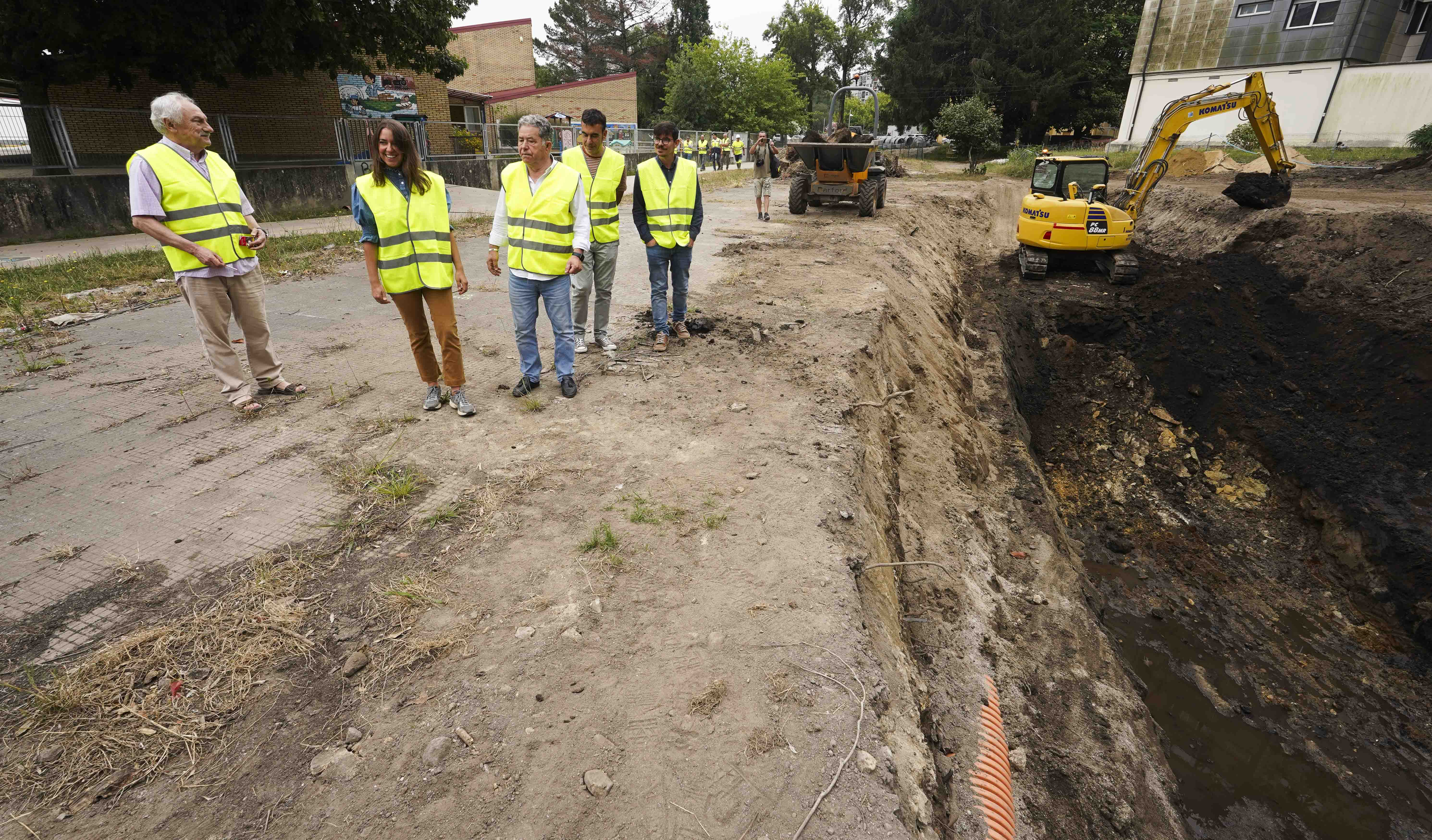 Obras de renaturalización del río Gafos en Campolongo Obras de renaturalización del río Gafos en Campolongo