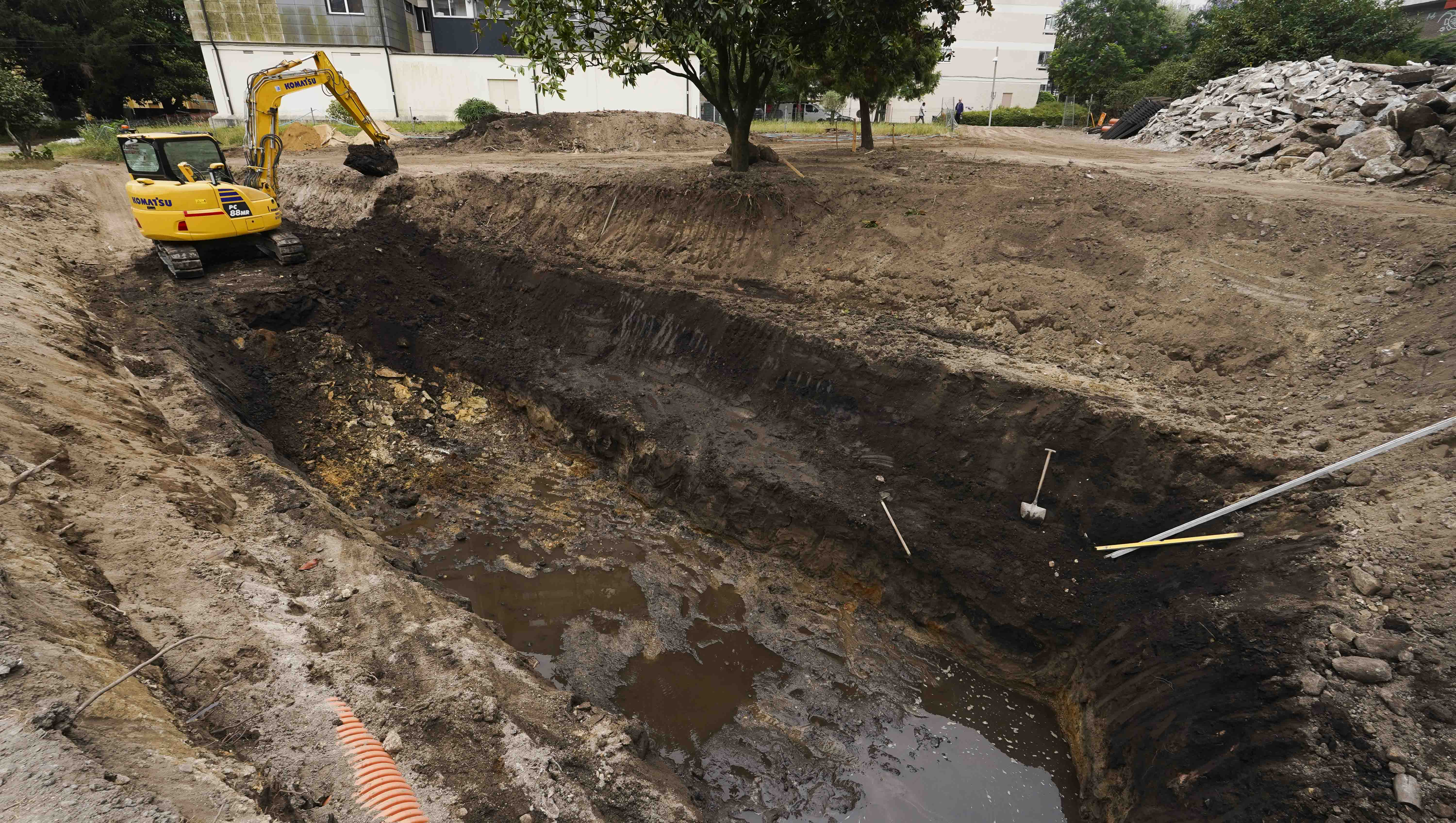 Obras de renaturalización del río Gafos en Campolongo Obras de renaturalización del río Gafos en Campolongo