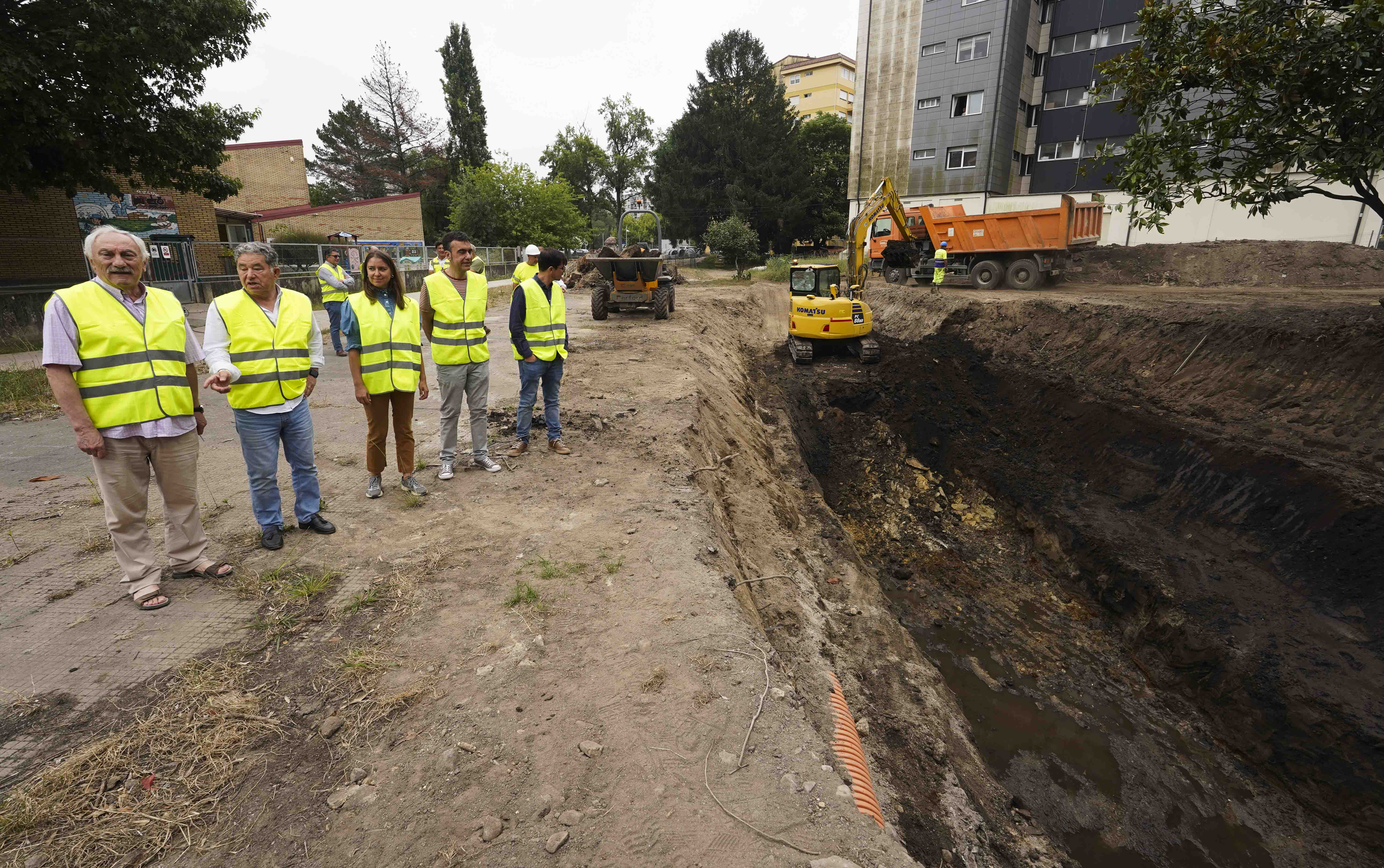 Obras de renaturalización del río Gafos en Campolongo Obras de renaturalización del río Gafos en Campolongo