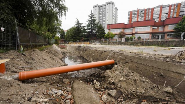 Obras de renaturalización del río Gafos en Campolongo Obras de renaturalización del río Gafos en Campolongo