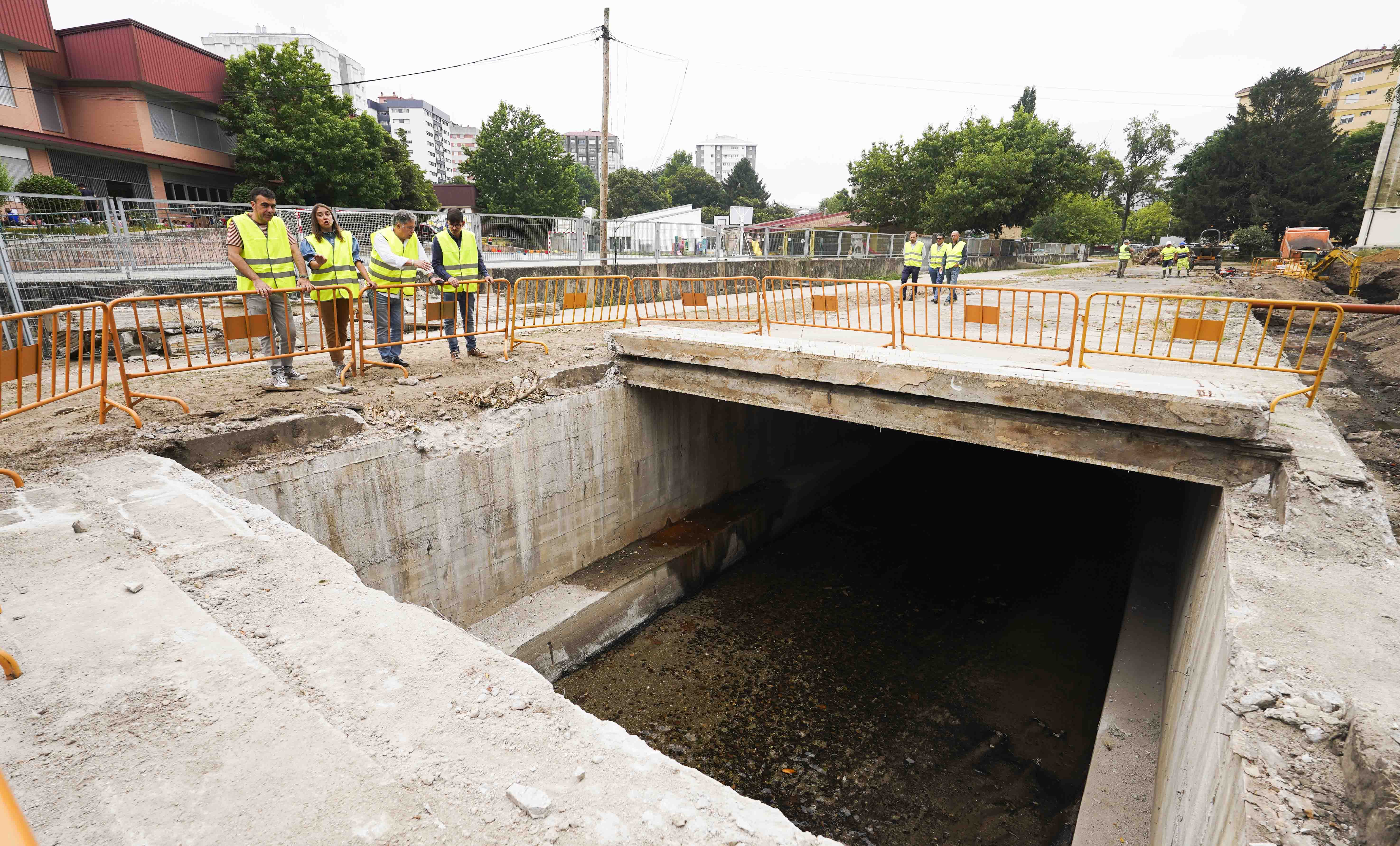 Obras de renaturalización del río Gafos en Campolongo Obras de renaturalización del río Gafos en Campolongo
