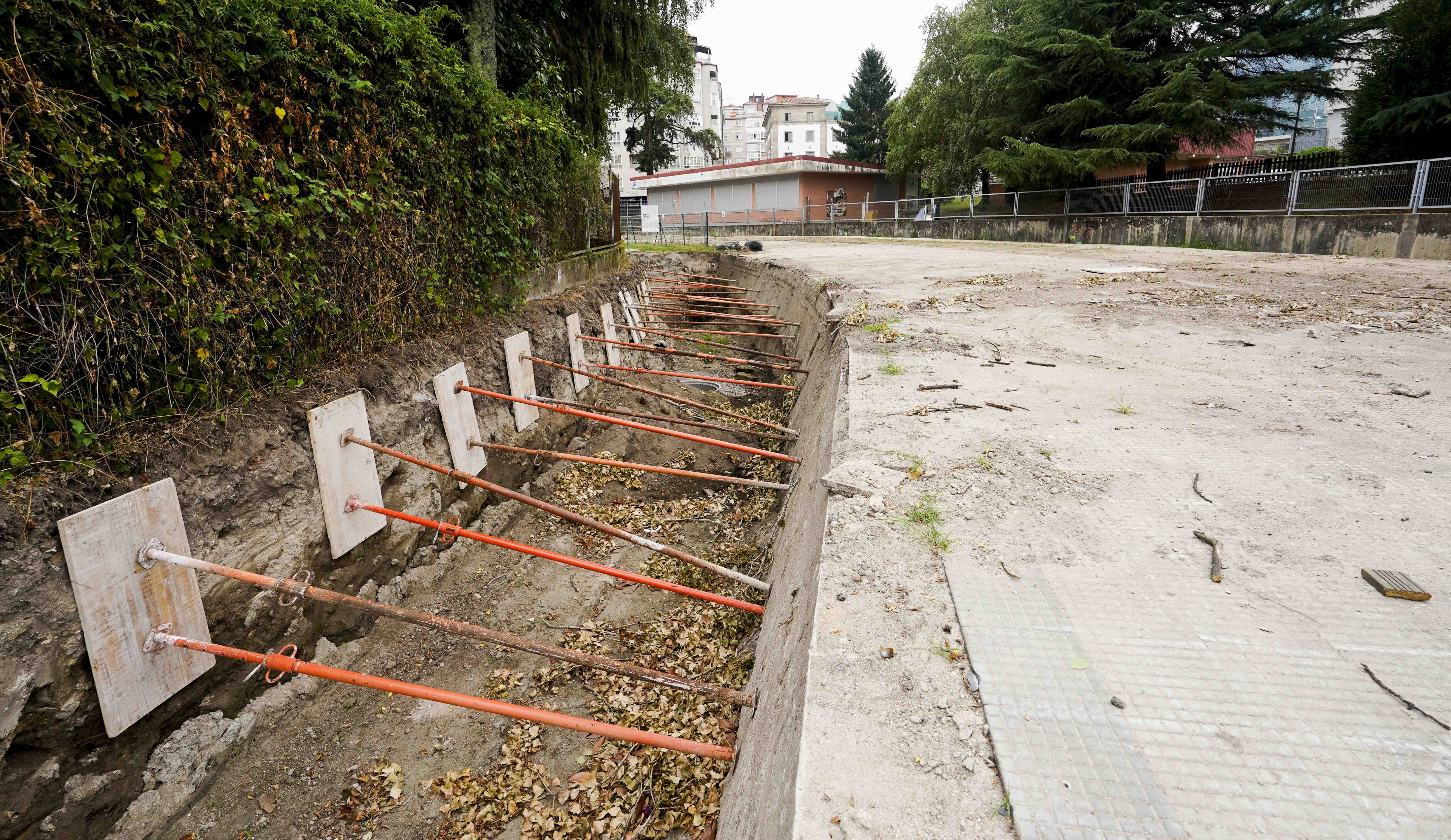 Obras de renaturalización del río Gafos en Campolongo Obras de renaturalización del río Gafos en Campolongo