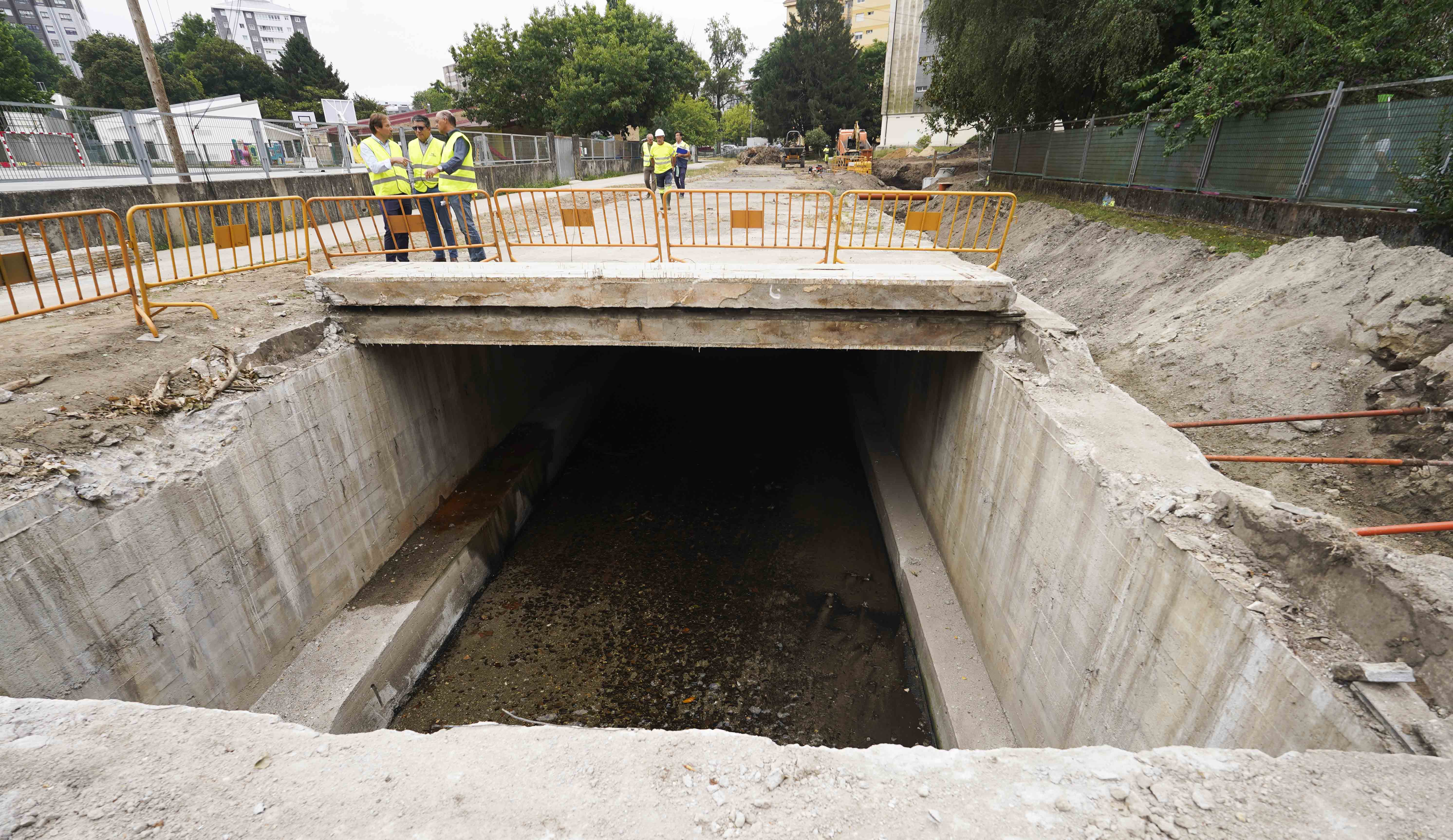 Obras de renaturalización del río Gafos en Campolongo Obras de renaturalización del río Gafos en Campolongo