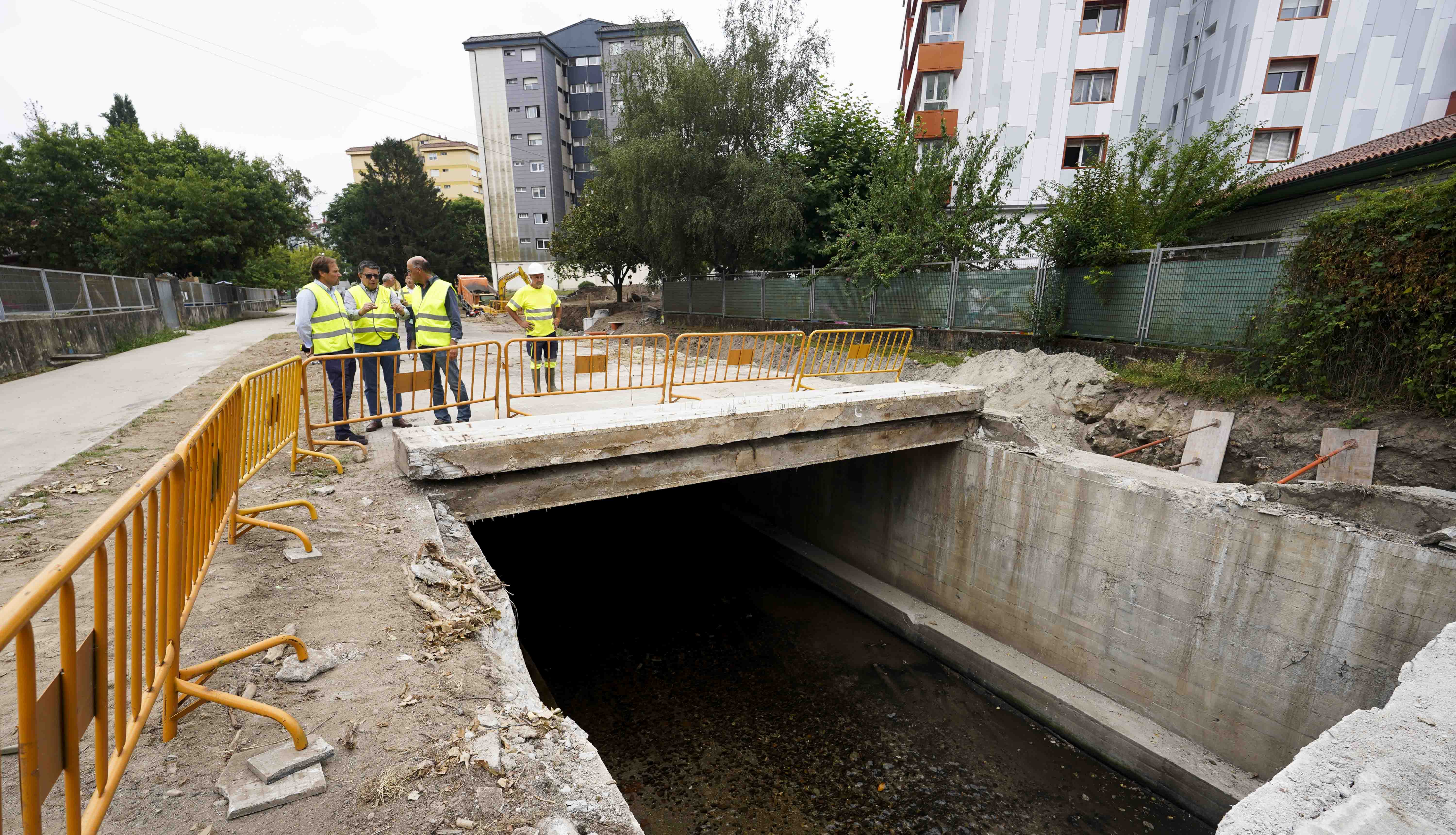 Obras de renaturalización del río Gafos en Campolongo Obras de renaturalización del río Gafos en Campolongo