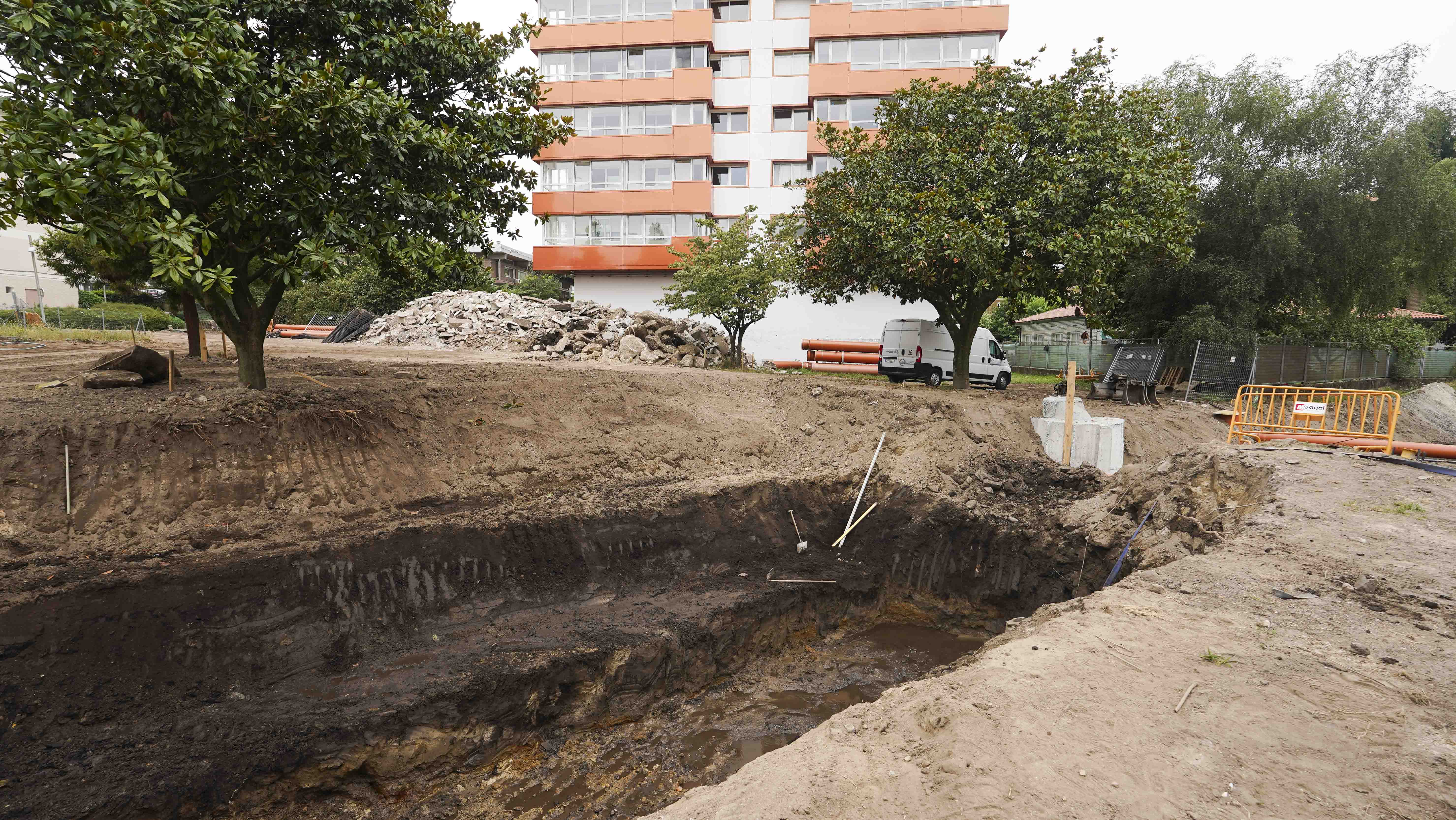 Obras de renaturalización del río Gafos en Campolongo Obras de renaturalización del río Gafos en Campolongo