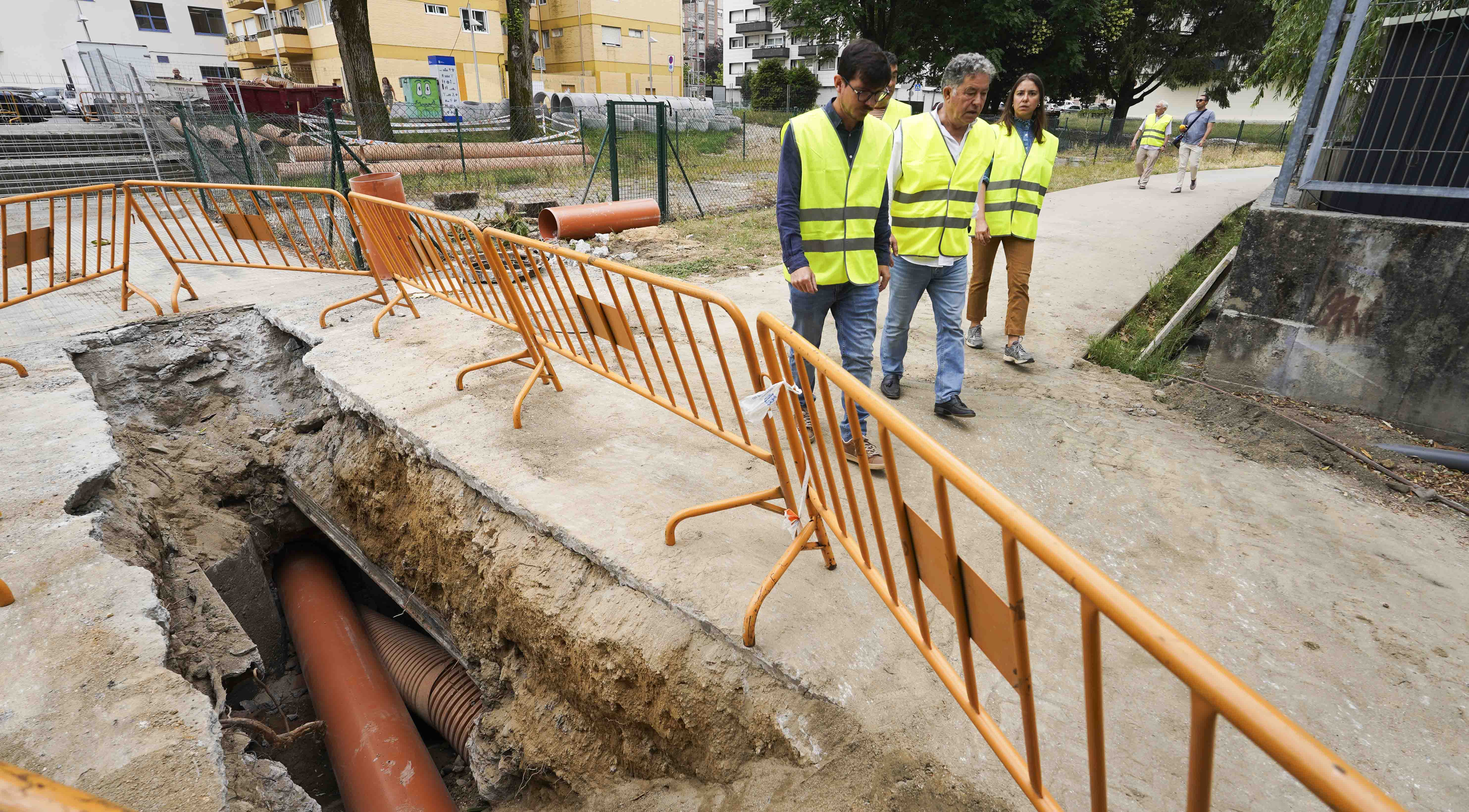Obras de renaturalización del río Gafos en Campolongo Obras de renaturalización del río Gafos en Campolongo