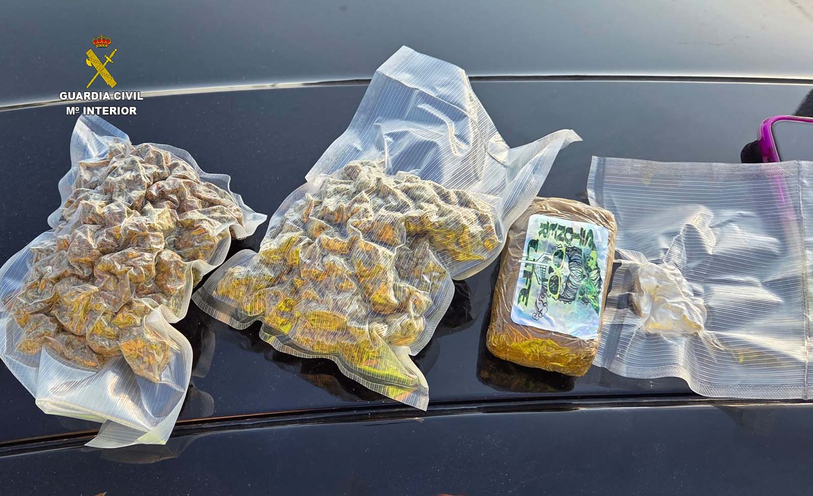 Drogas incautadas en Sanxenxo