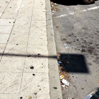 Lixo na Rúa Os Olmos de Cambados