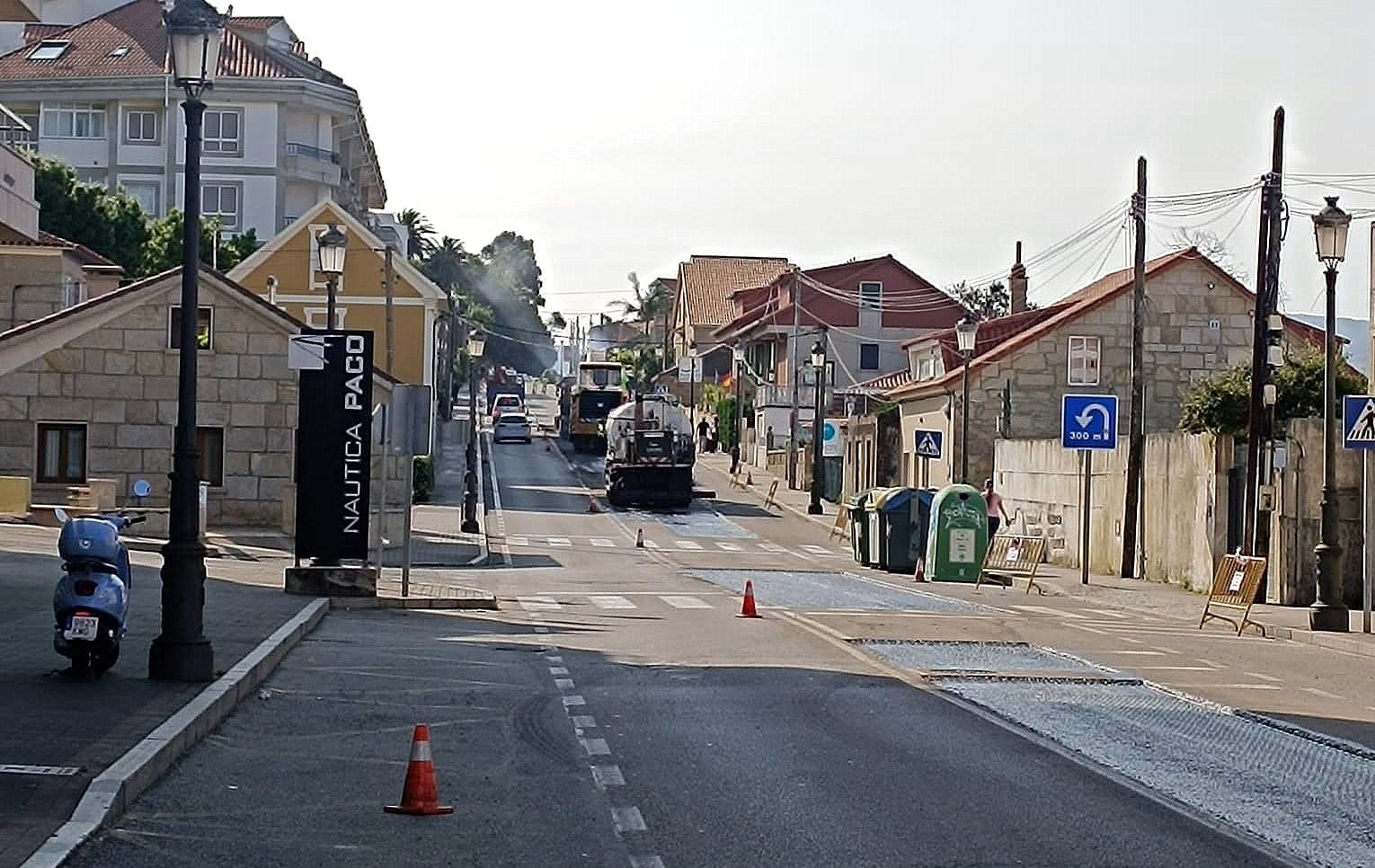 Avenida de León en Sanxenxo