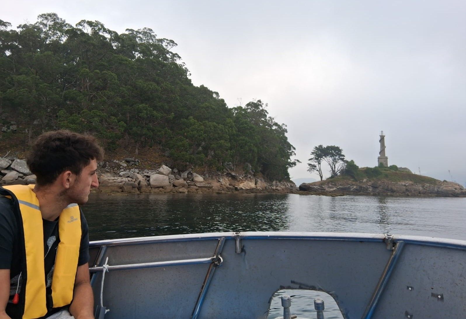 Pablo a bordo del Abuelo Sebas