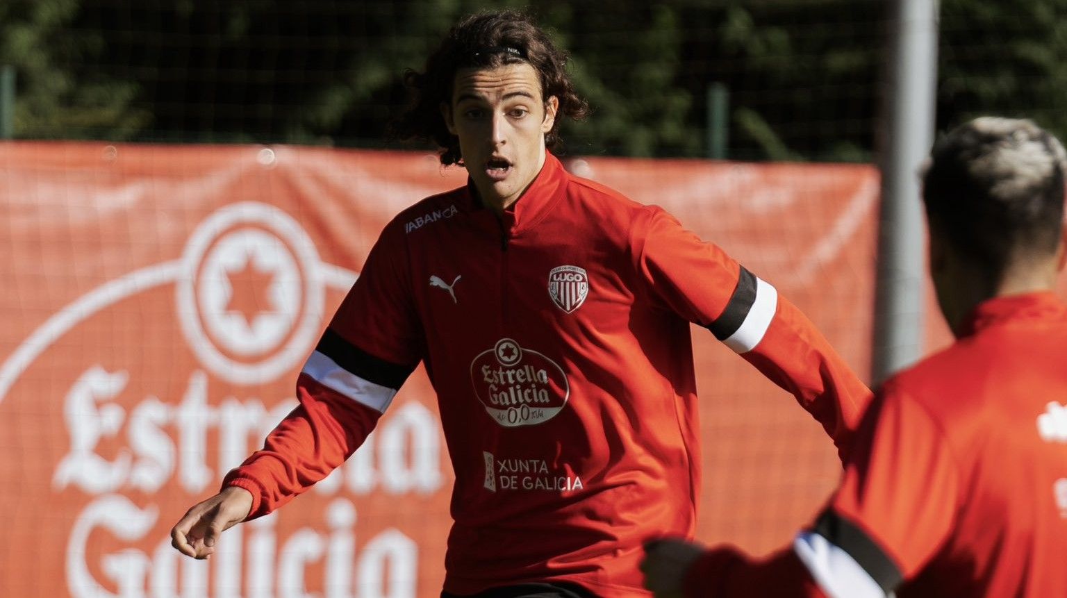 Hugo García adestrando co CD Lugo