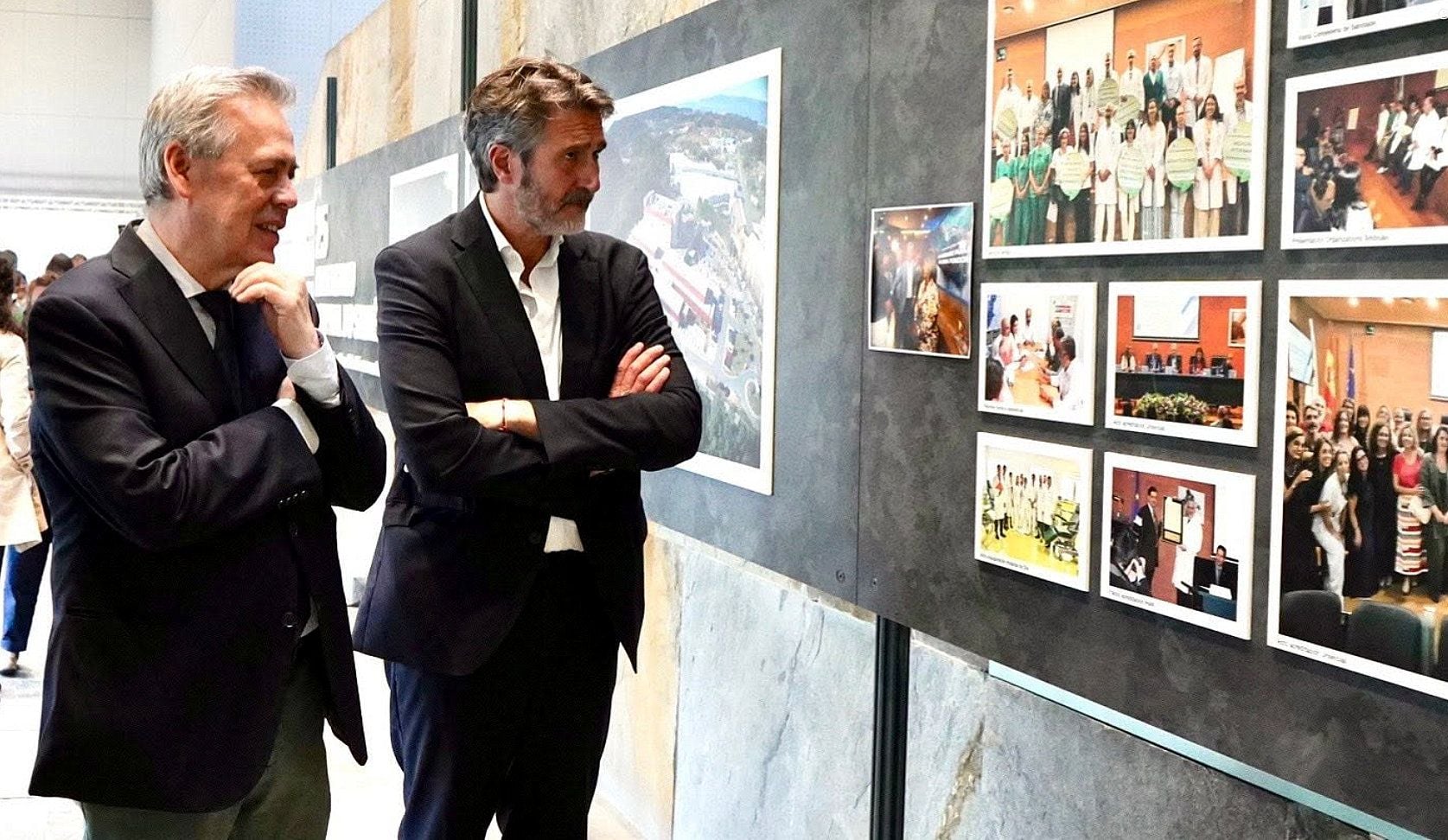 Antonio Gómez Caamaño y Alberto Varela en la celebración del 25 aniversario del Hospital do Salnés