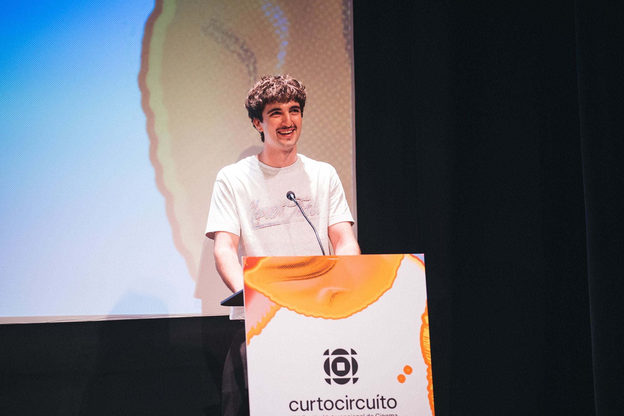 O alumno de Comunicación Audiovisual Marzo Lozano