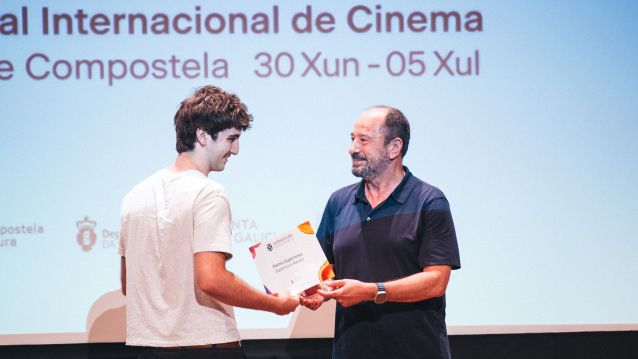Marzo Lozano, en el acto de entrega de premios Marzo Lozano, en el acto de entrega de premios