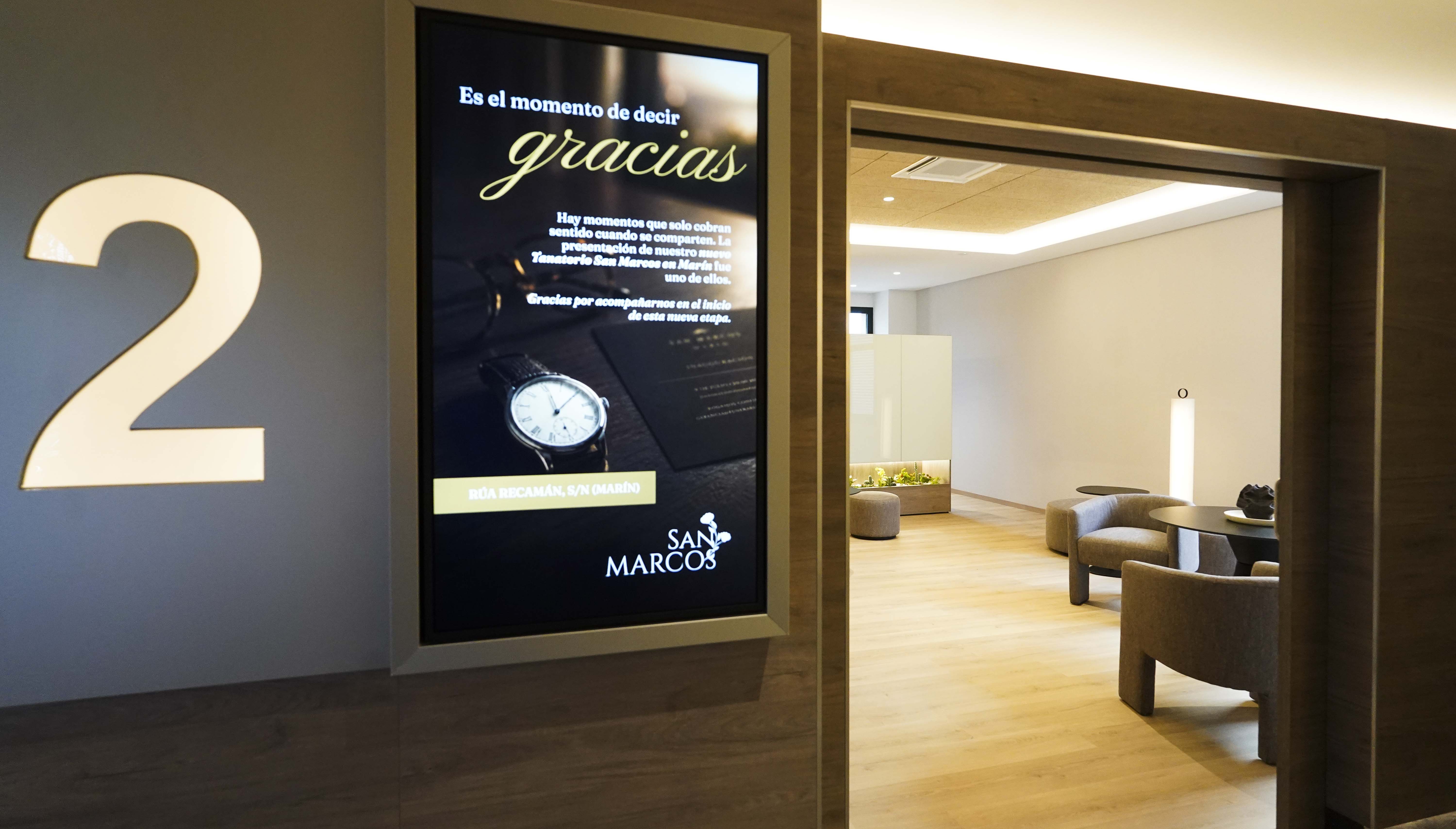 Inauguración del nuevo tanatario de San Marcos en Marín Inauguración del nuevo tanatario de San Marcos en Marín