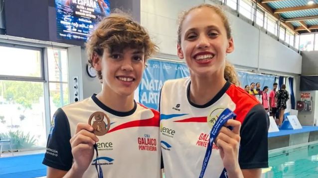 Iván González y Daniela Suárez, del CNA Galaico, en el Campeonato de España Júnior Iván González y Daniela Suárez, del CNA Galaico, en el Campeonato de España Júnior