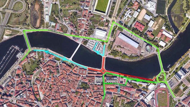 Corte de tráfico previsto na rotonda que enlaza a ponte de Santiago coa avenida de Bos Aires Corte de tráfico previsto na rotonda que enlaza a ponte de Santiago coa avenida de Bos Aires