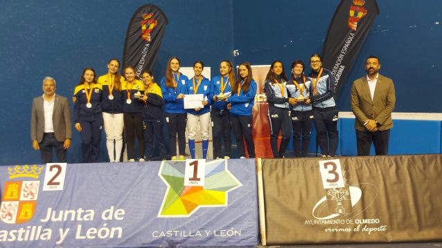 Podio del Campeonato de España de Esgrima Cadete Podio del Campeonato de España de Esgrima Cadete