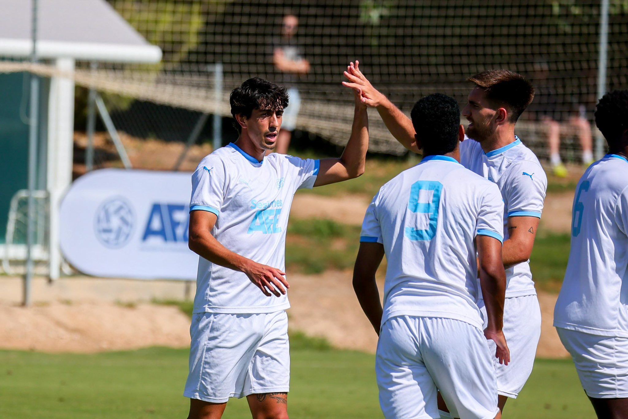 Marcos Bravo en un partido con la AFE