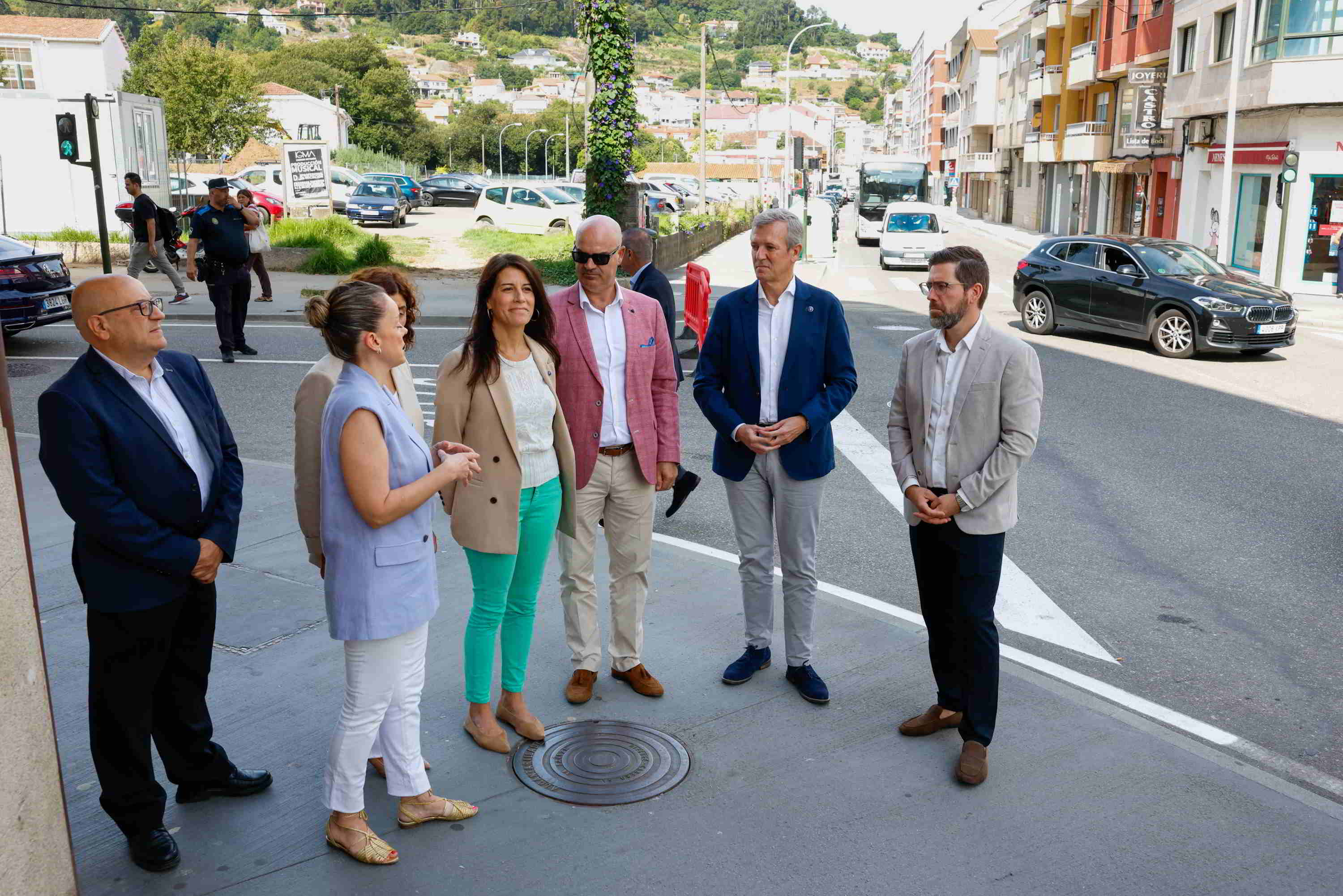 Alfonso Rueda y María Martínez Allegue en Bueu
