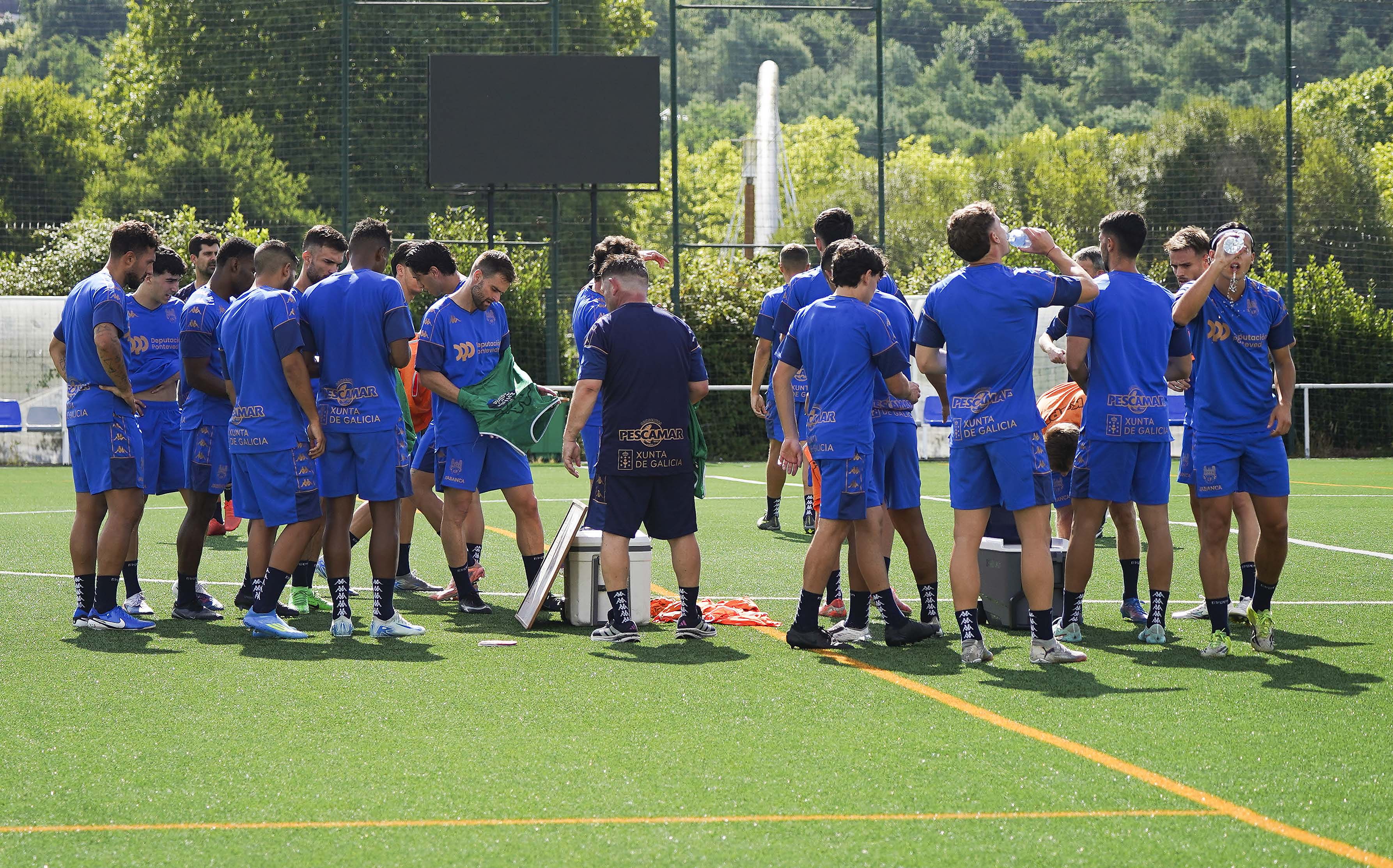 Primer entrenamiento de la temporada 26/27 del Pontevedra CF Primer entrenamiento de la temporada 26/27 del Pontevedra CF