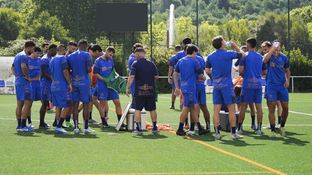 Primer entrenamiento de la temporada 26/27 del Pontevedra CF Primer entrenamiento de la temporada 26/27 del Pontevedra CF