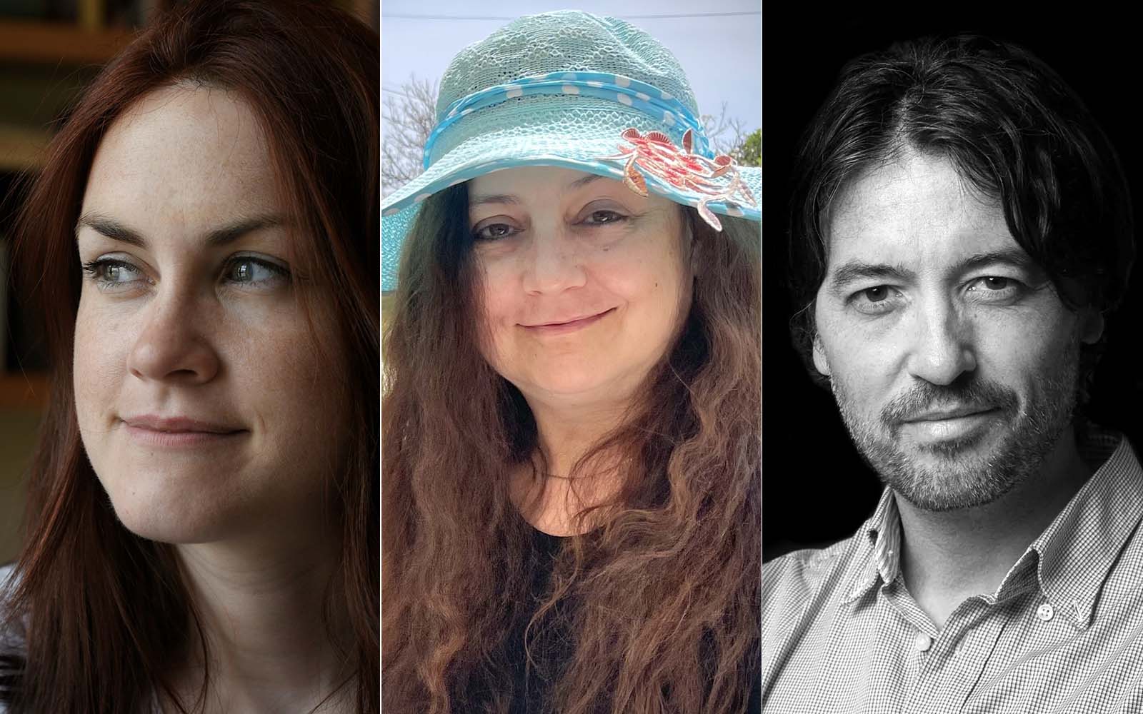 Antía Yáñez, Carmen Villar e Ricardo F. Colmenero