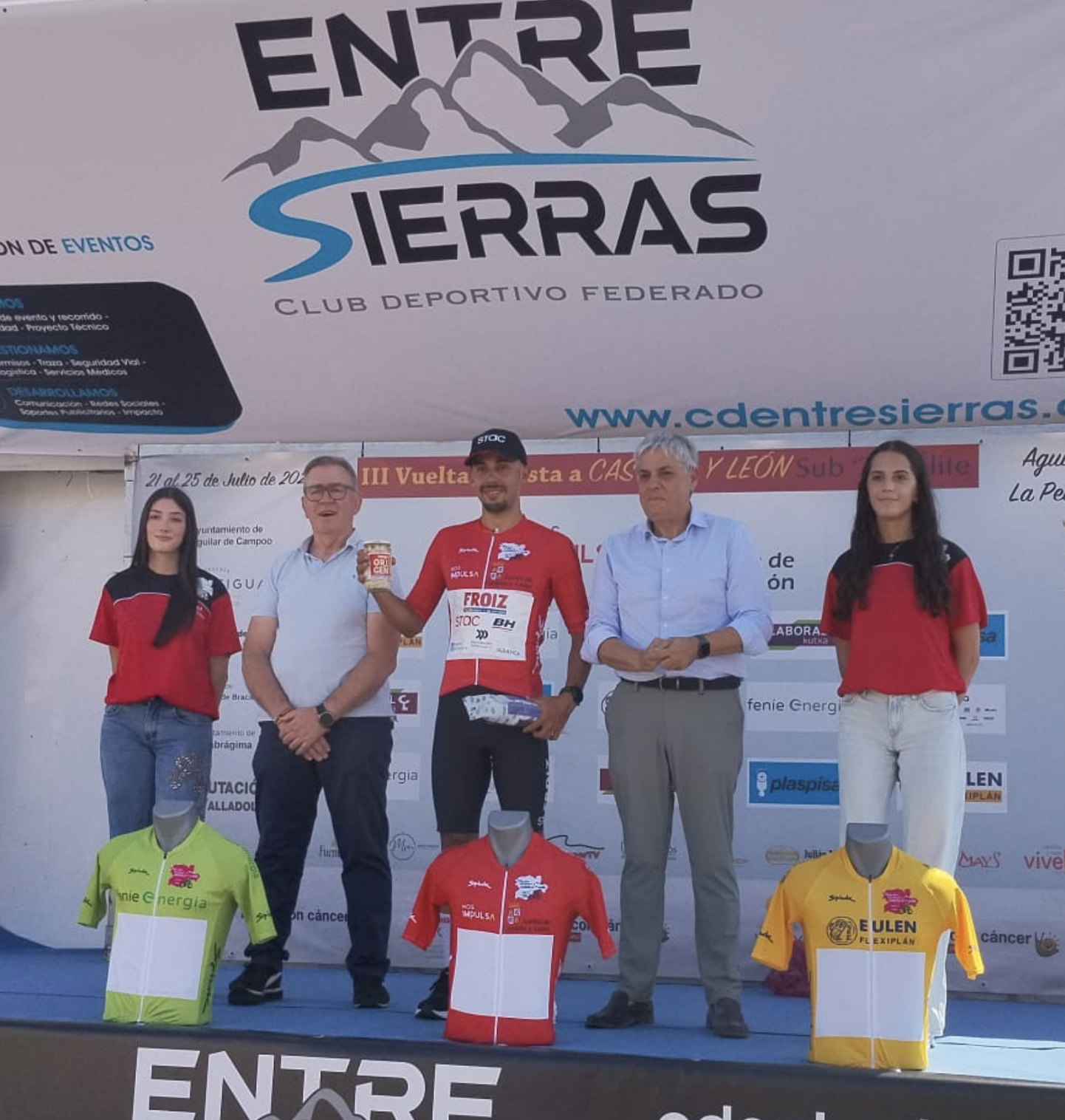 Cristopher Morales, ganador de la primera etapa de la Vuelta a Castilla y León