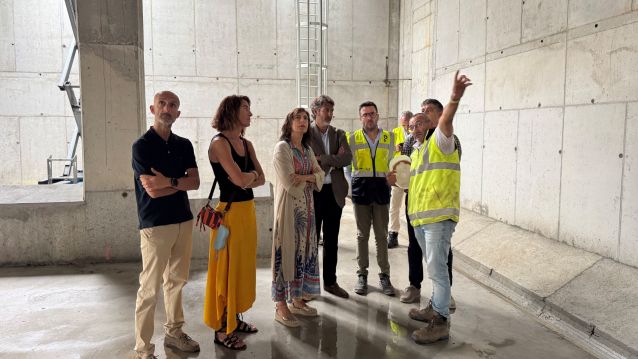 Visita a las obras de saneamiento en Vilagarcía