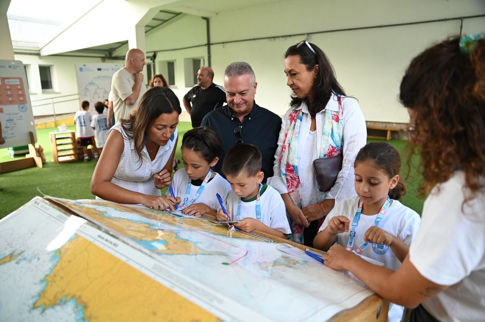 Visita da conselleira ao campamento de verán Concilia de Marín