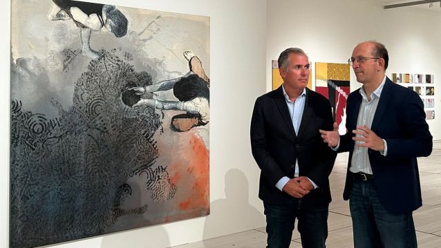 Inauguración de la exposición de Freixanes en el Museo Inauguración de la exposición de Freixanes en el Museo