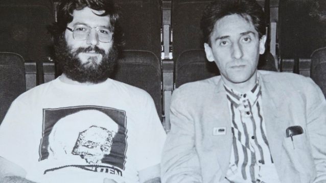 José Miguel López con Franco Battiato José Miguel López con Franco Battiato